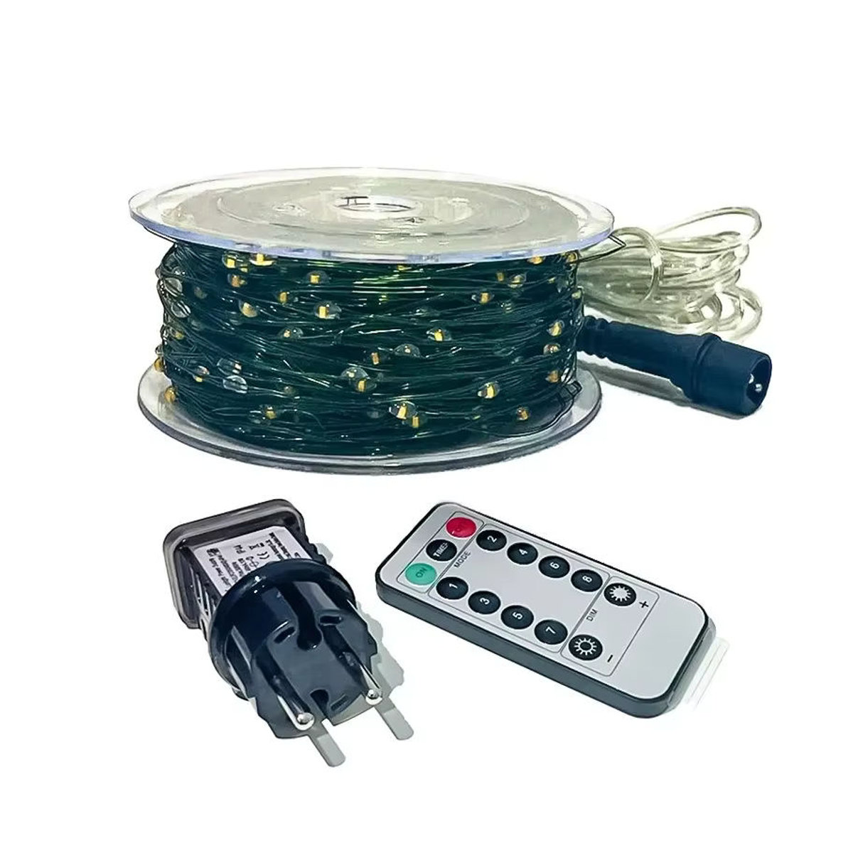 LED Lichterkette mit EU-Stecker und Fernbedienung für Weihnachten und Dekoration mit 8 Modi in OKAL RED EAST - Bild 4