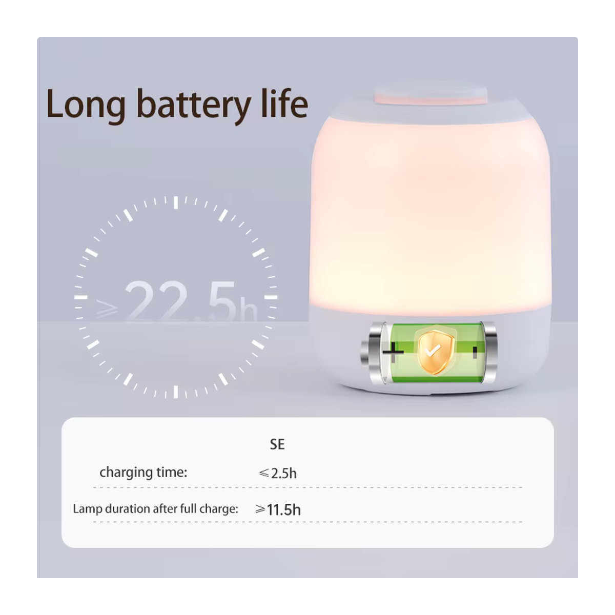 LED Nachtlicht mit Touch-Sensor als minimalistische Tischlampe in Weiß - Bild 6