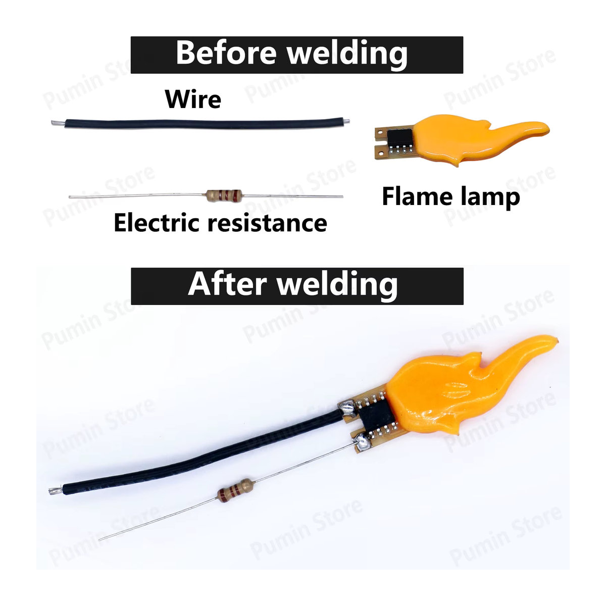 LED Retro Edison Kerzenlampe Warmweiß für DIY Dekoration, Höhe: 8,3 cm - Bild 3
