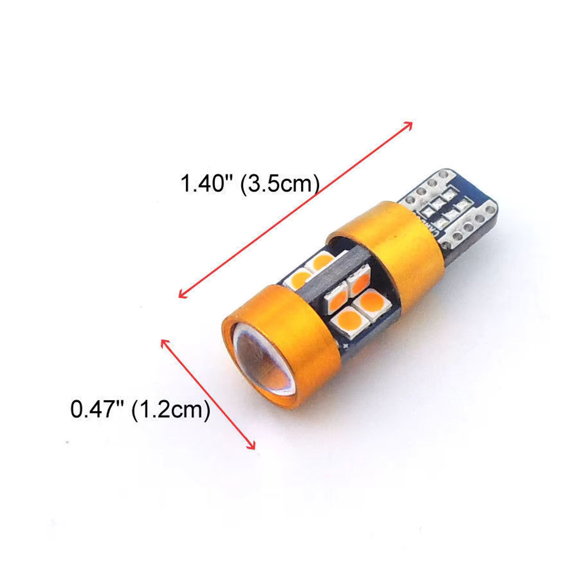 LED-Signallampen Set 1 Paar in Orange Bernstein 12V DC für T10 194NA 2525 2821 2827 - Bild 4