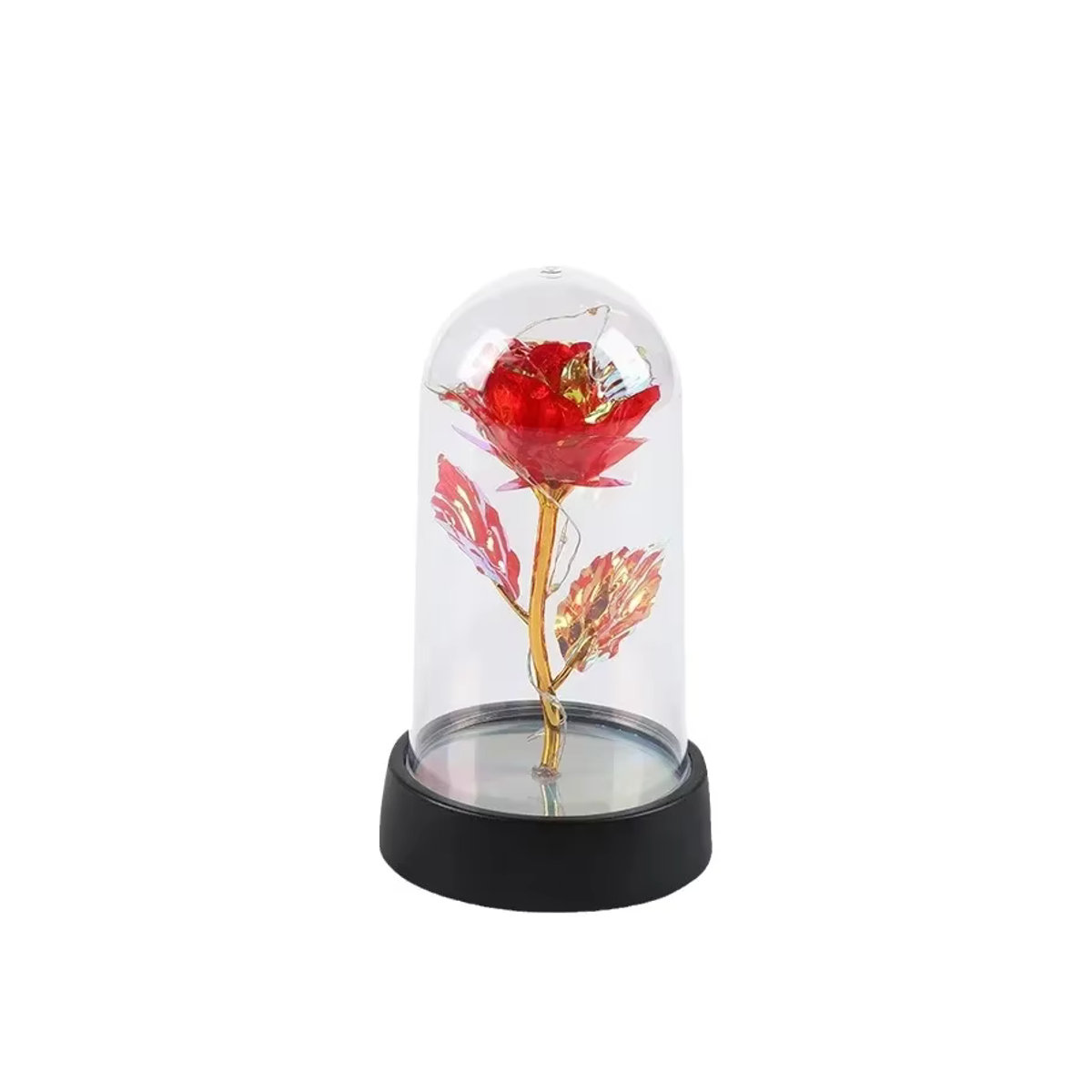 LED Simulation Rose Nachtlicht in Bunt mit realistischem Design als ewige Blume - Bild 4