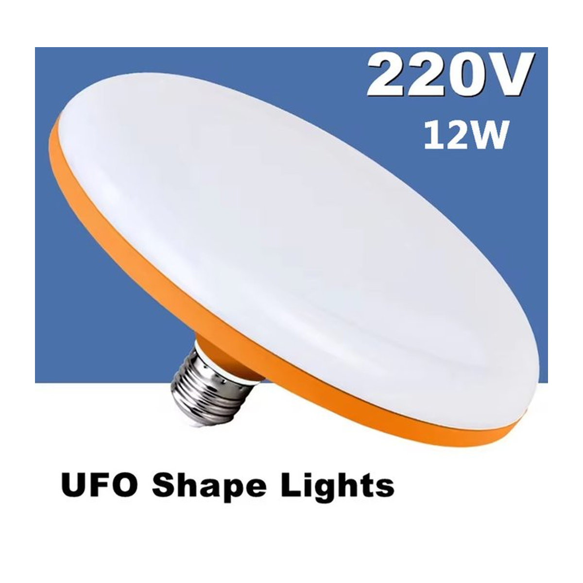 LED UFO Deckenleuchte mit E27-Sockel, 12 W, 6500 K Kaltweiß, 220 V Energiesparlampe für die Innenbeleuchtung - Bild 1