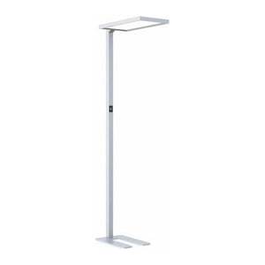 LEDmaxx Luka LED-Standleuchte Up & Down in Silber aus Aluminium mit Bewegungssensor und Touch-Dimmer, Höhe: 195 cm