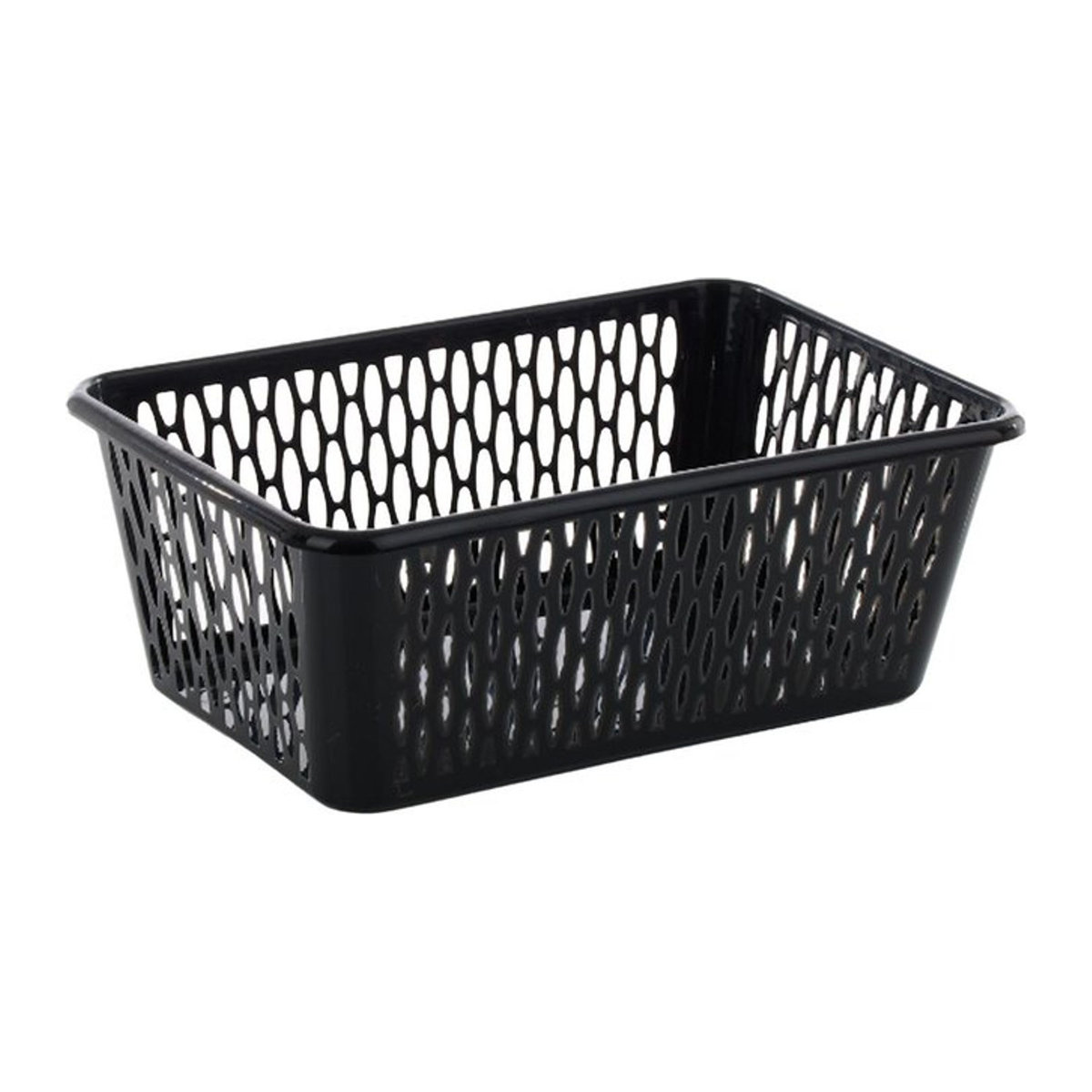 Leecroft Handy Basket aus Metall, Schwarz, Rechteckig, B/T/H: 30 x 20 x 10 cm - Bild 1