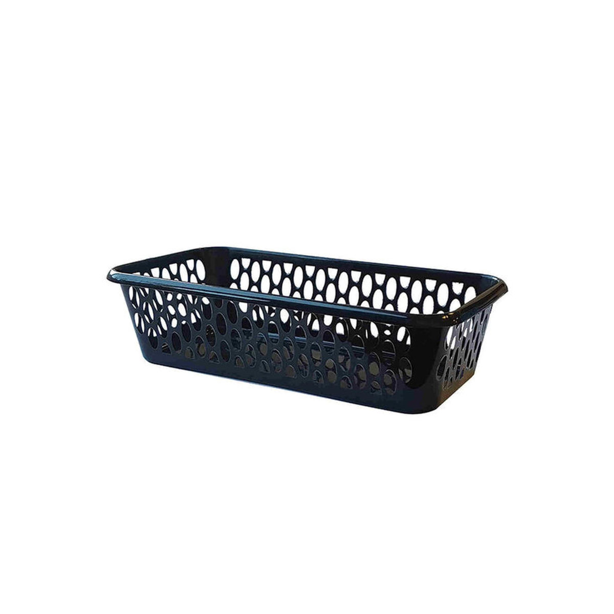 Leecroft Korb Schwarz aus Kunststoff, B/T/H: 20 x 10 x 5 cm - Bild 3