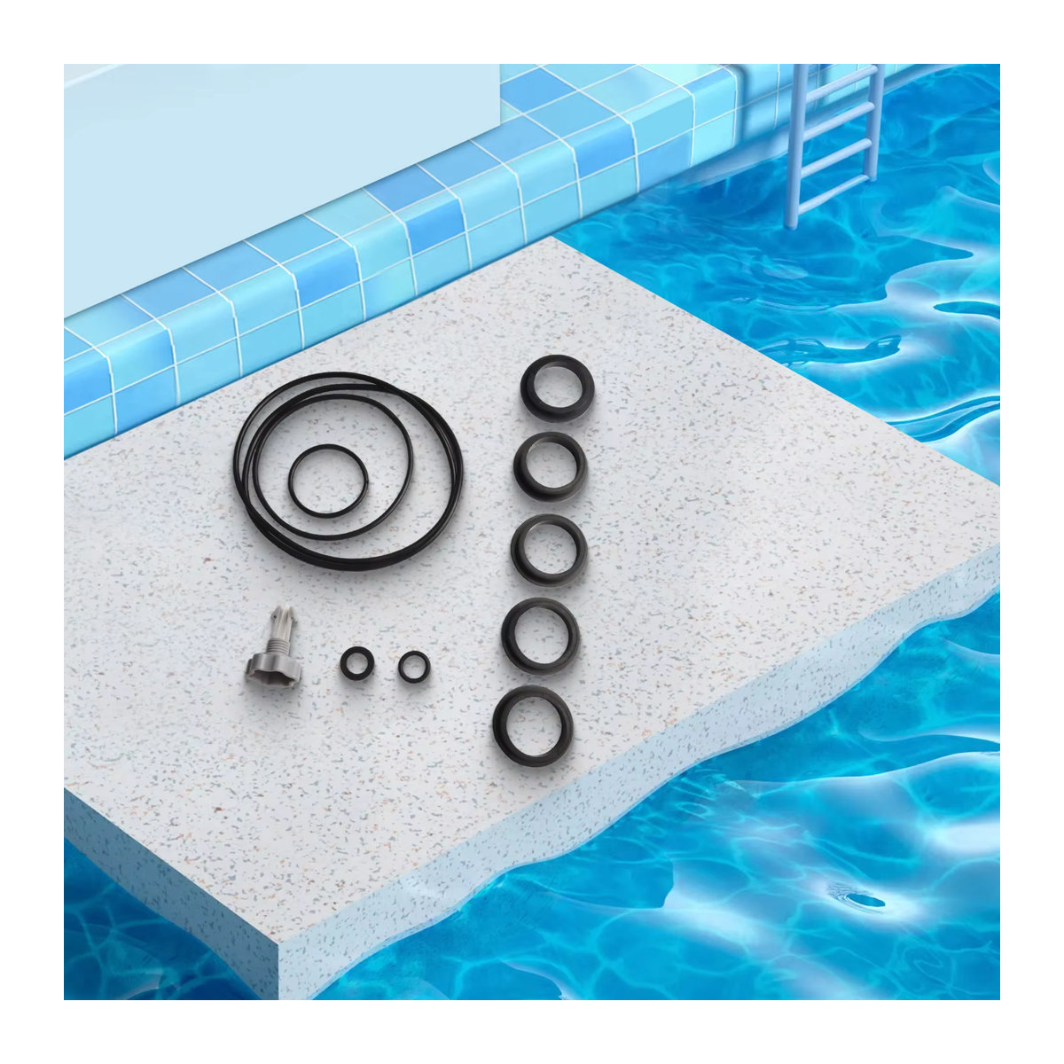 LEENKEA O-Ring Dichtungssatz für Intex Sandfilterpumpen und Air Release Ventile zur Reparatur deines Schwimmbad-Filtersystems - Bild 3