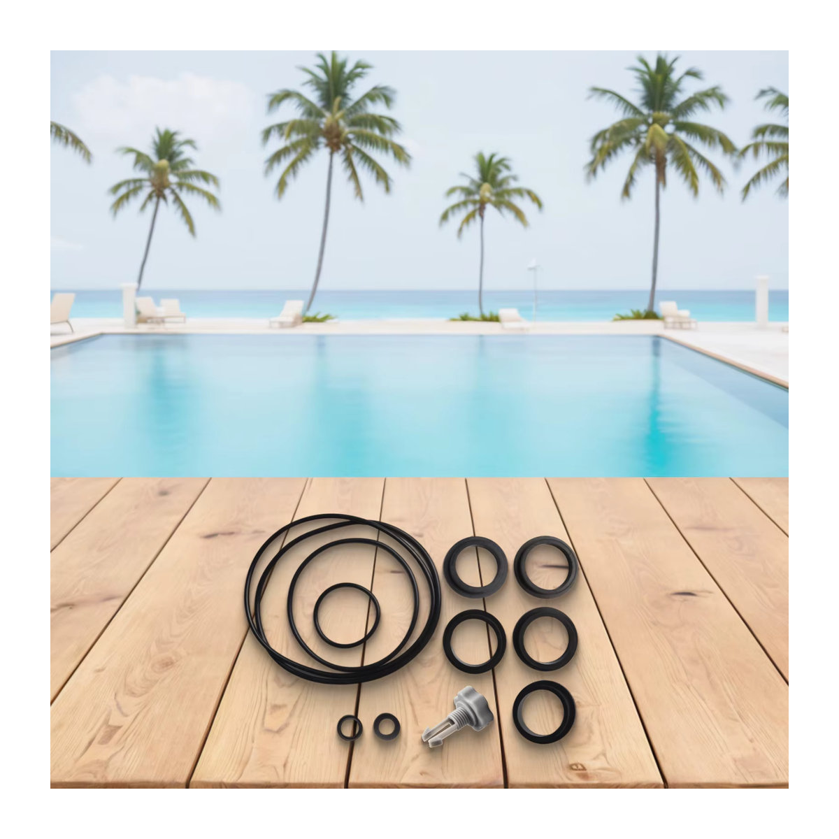 LEENKEA O-Ring Dichtungssatz für Intex Sandfilterpumpen und Air Release Ventile zur Reparatur deines Schwimmbad-Filtersystems - Bild 4