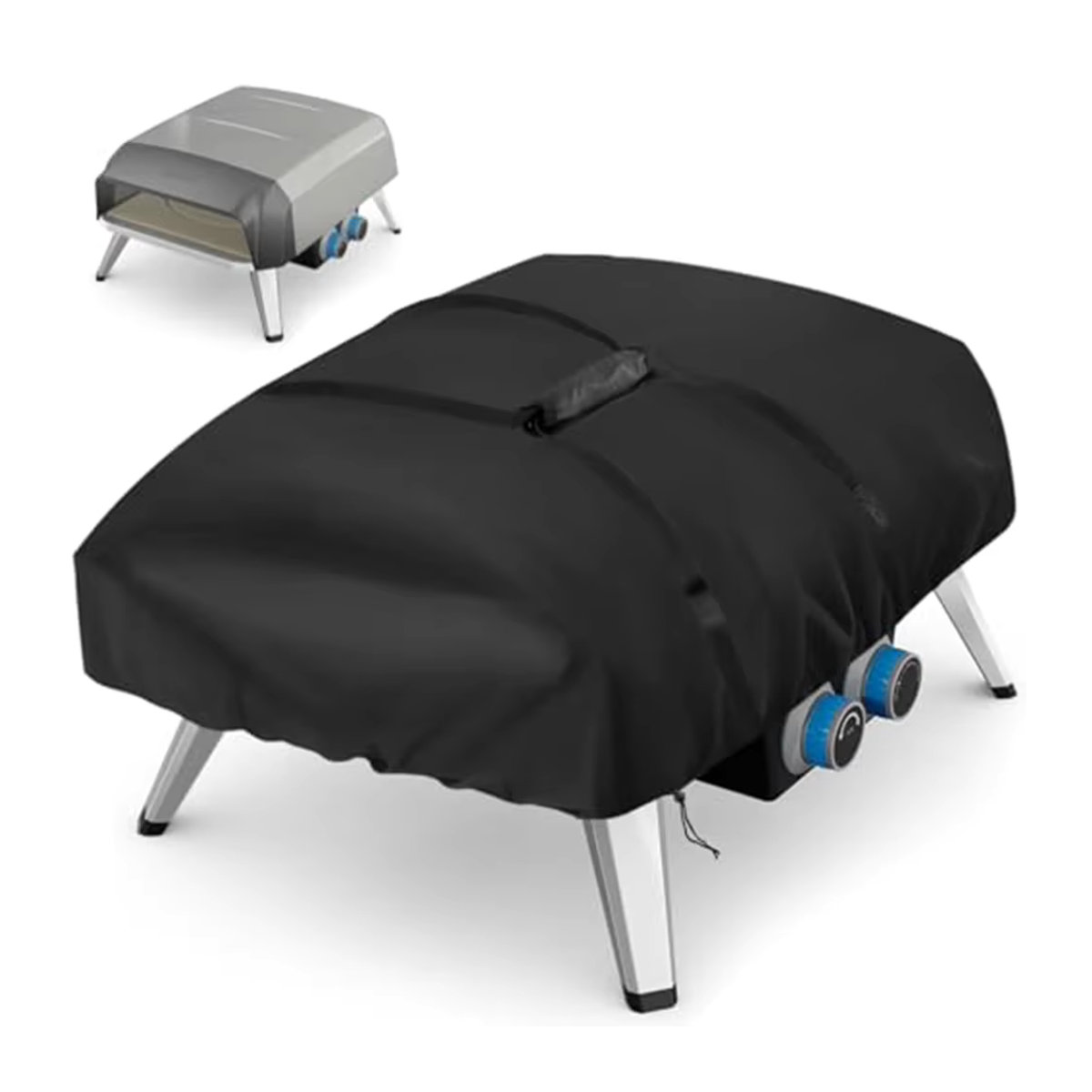 LEENKEA Pizzaofen-Abdeckung für Tefal Gasofen, Schwarz, B/T/H: 71 x 52 x 35 cm - Bild 5
