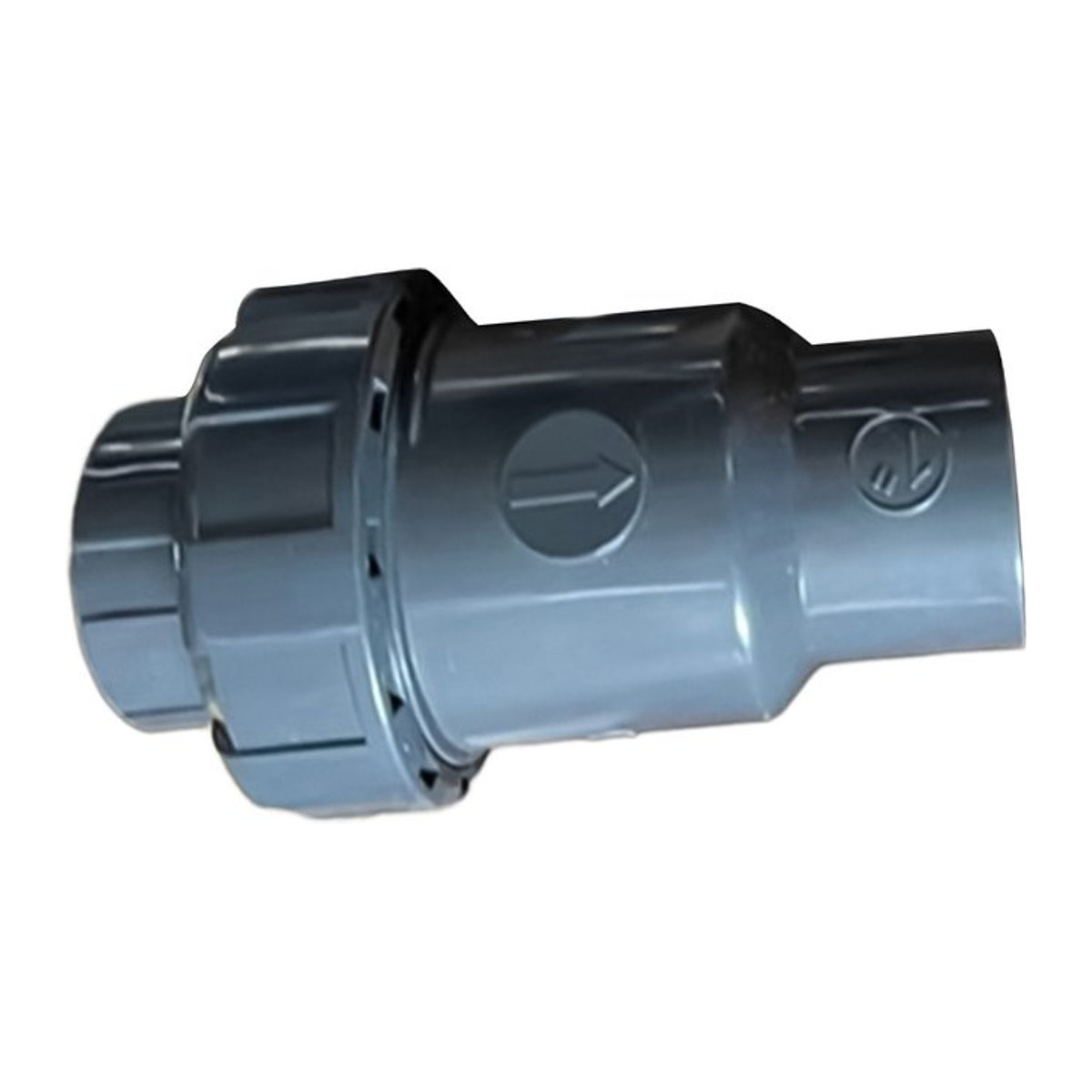 LEENKEA Rückschlagventil aus grauem PVC für Pool Zubehör, Durchmesser: 32 mm - Bild 1