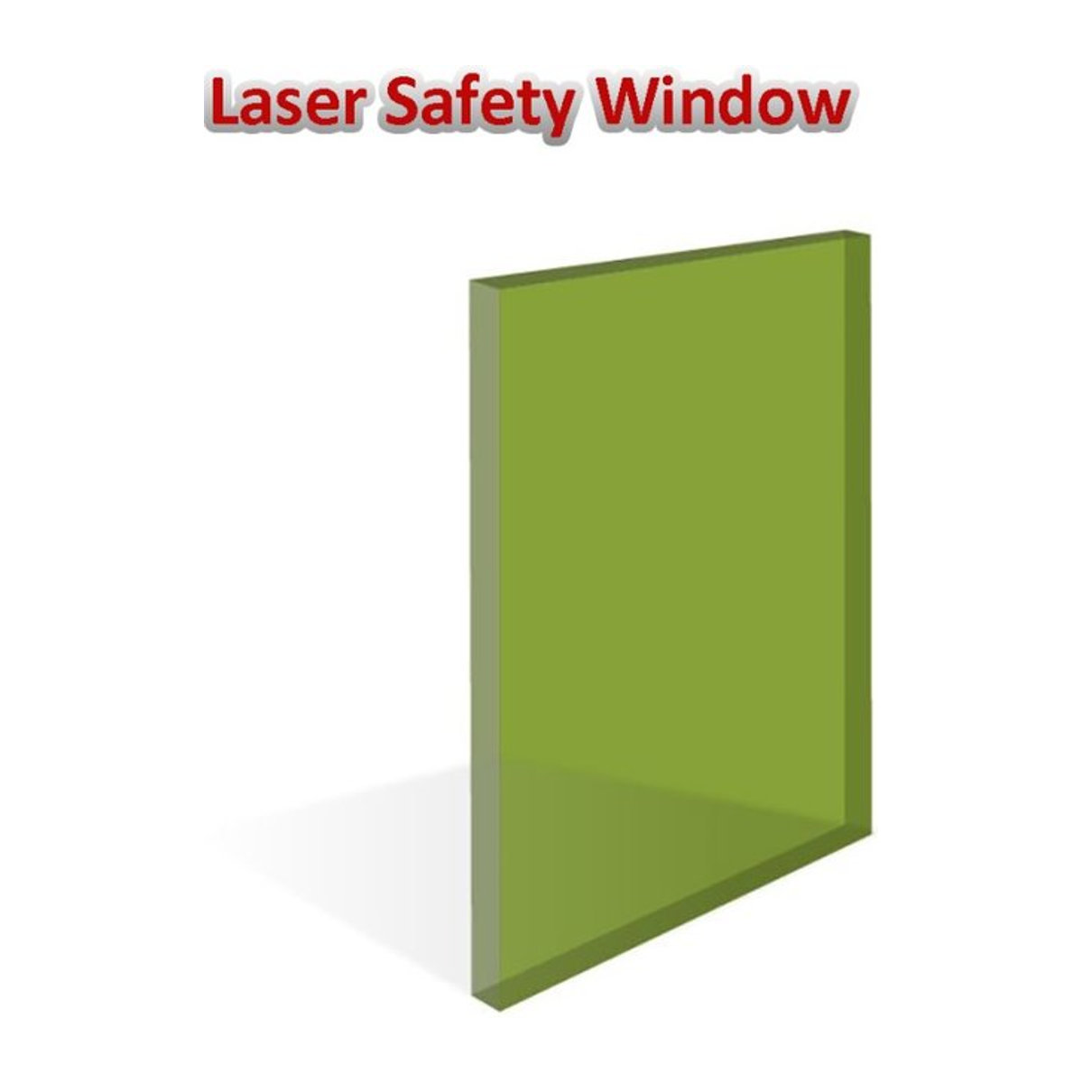 Leeyongin Laser-Schutzfolie aus Acryl als Sichtfenster, transparent grün, Schutzfilter für 190–480 nm, 532 nm und 1064 nm, B: 25 cm, H: 50 cm, T: 0,2 cm - Bild 1