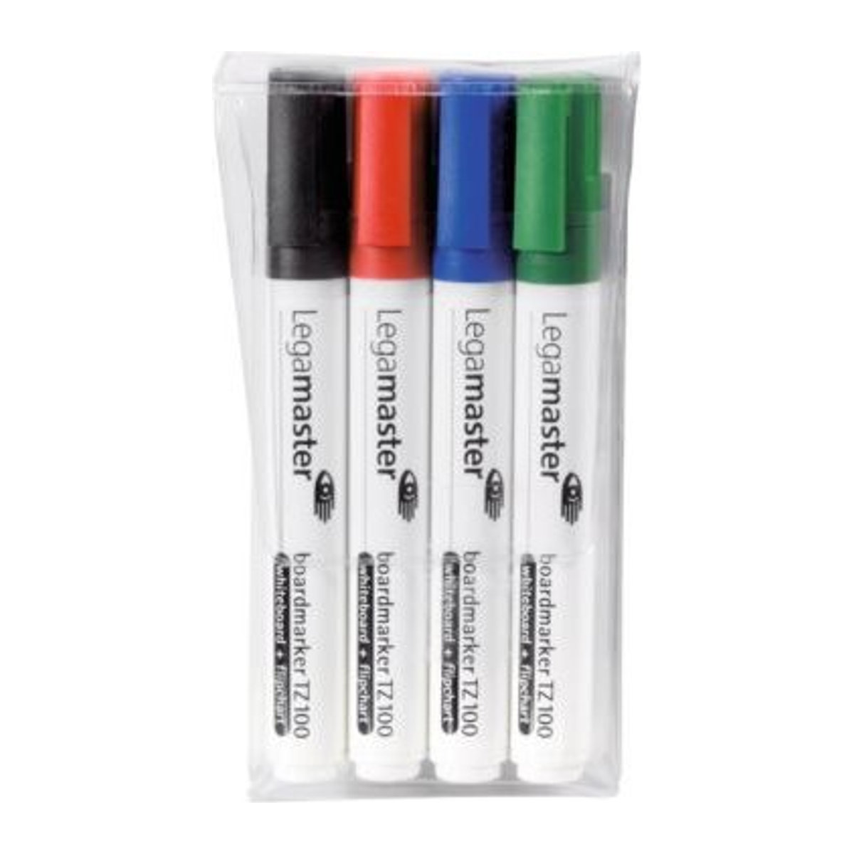 Legamaster Whiteboardmarker TZ 100 Set, 4er-Pack, mehrfarbig, Rundspitze, Strichstärke 1,5-3 mm, nachfüllbar - Bild 1