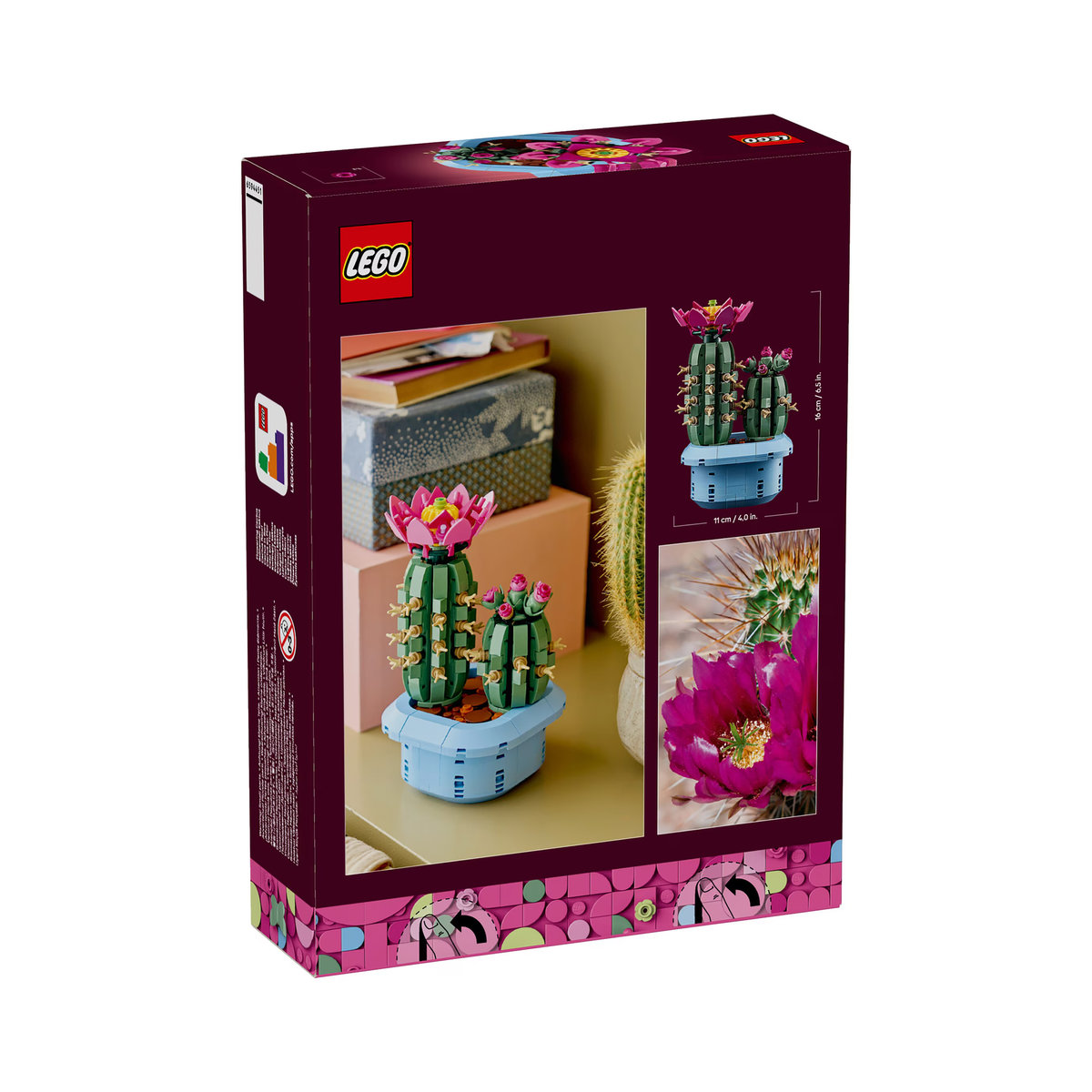 LEGO Botanicals 11509 Blühender Kaktus Set in Grün und Mehrfarbig - Bild 3
