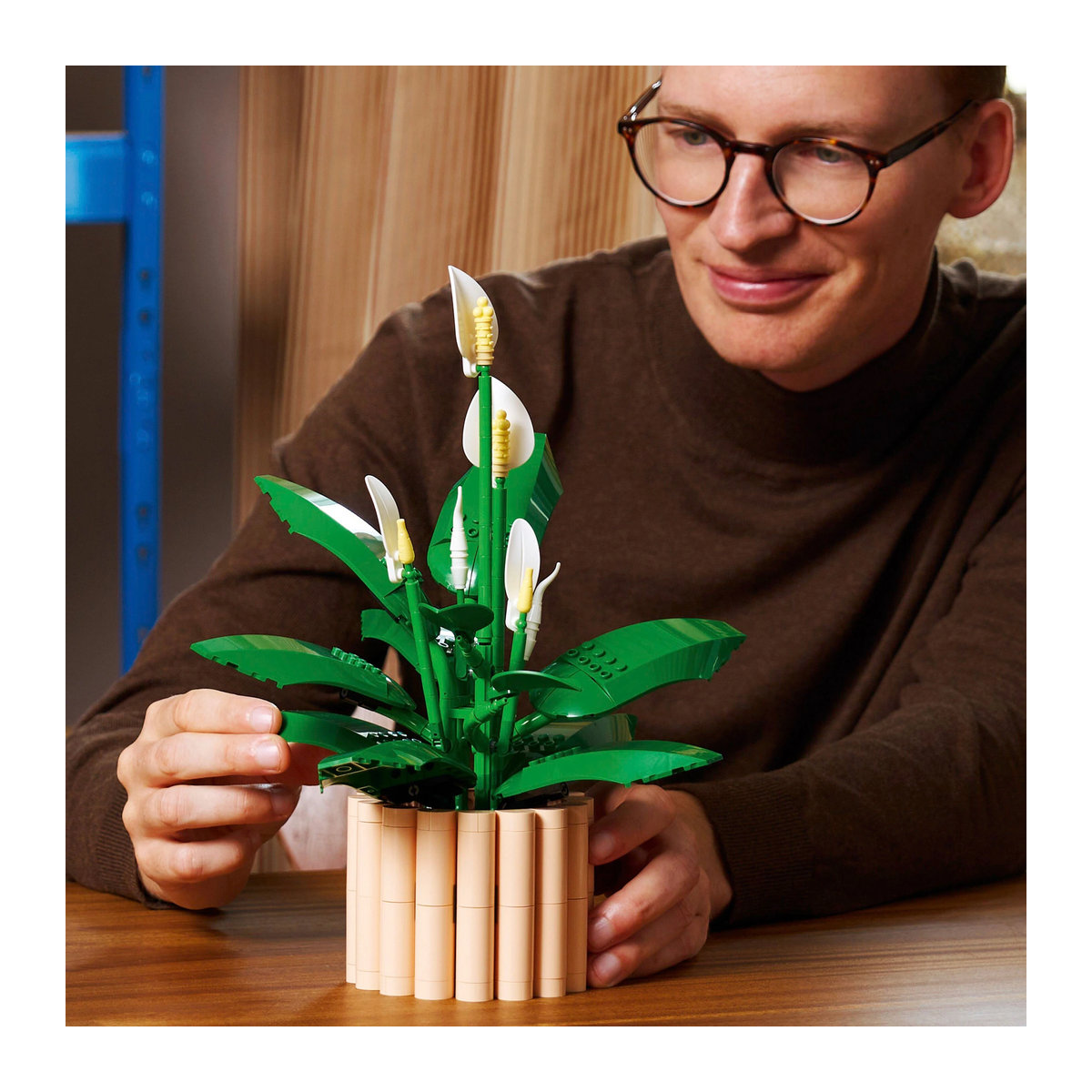 LEGO Botanicals Friedenslilie 11504 künstliche Pflanze in Grün und Weiß - Bild 2