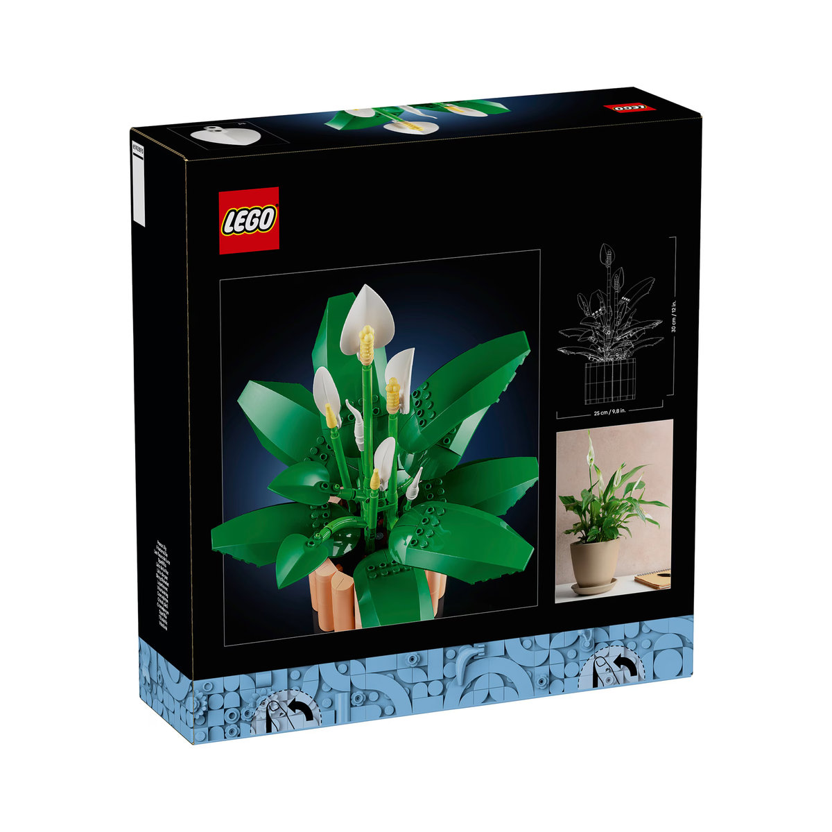 LEGO Botanicals Friedenslilie 11504 künstliche Pflanze in Grün und Weiß - Bild 3