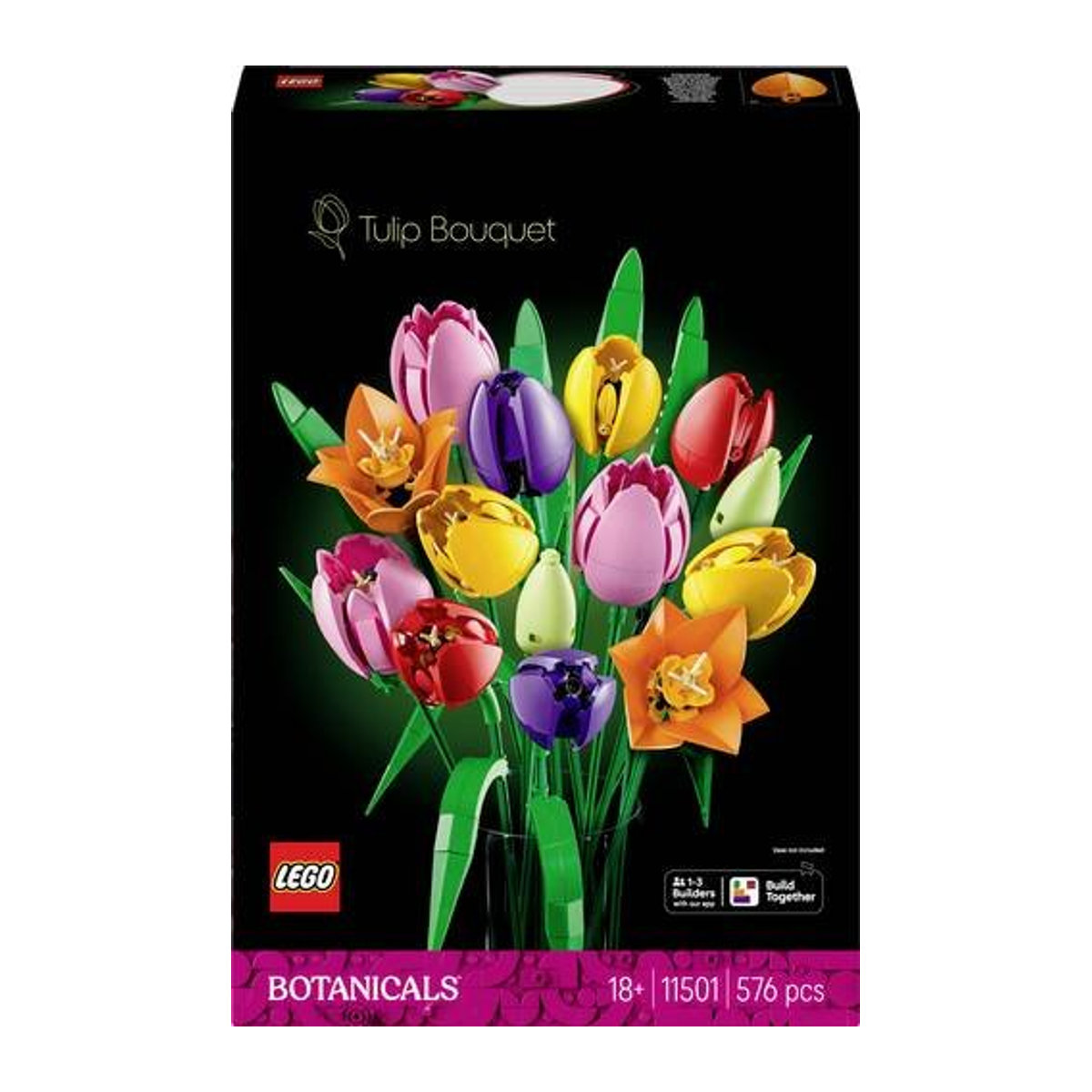 LEGO Botanicals Tulpenstrauß 11501 mehrfarbiger Blumenstrauß aus Kunststoff - Bild 1