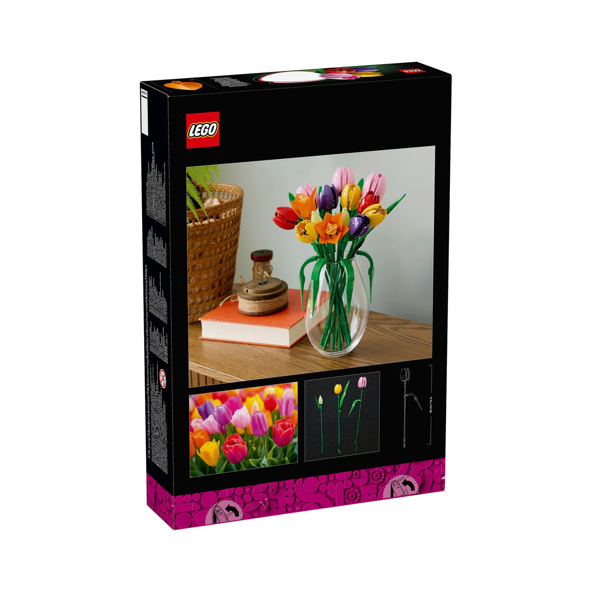 LEGO Botanicals Tulpenstrauß 11501 mehrfarbiger Blumenstrauß aus Kunststoff - Bild 4