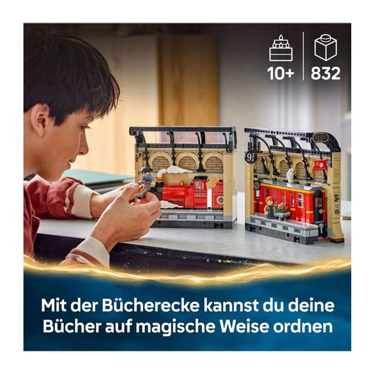 LEGO Harry Potter Hogwarts Express 76450 Buchstütze Fahrzeug in Rot und Mehrfarbig - Bild 2