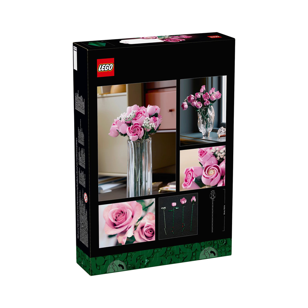 LEGO Icons 10374 Botanicals Rosa Rosenstrauß in Rosa und Weiß - Bild 3