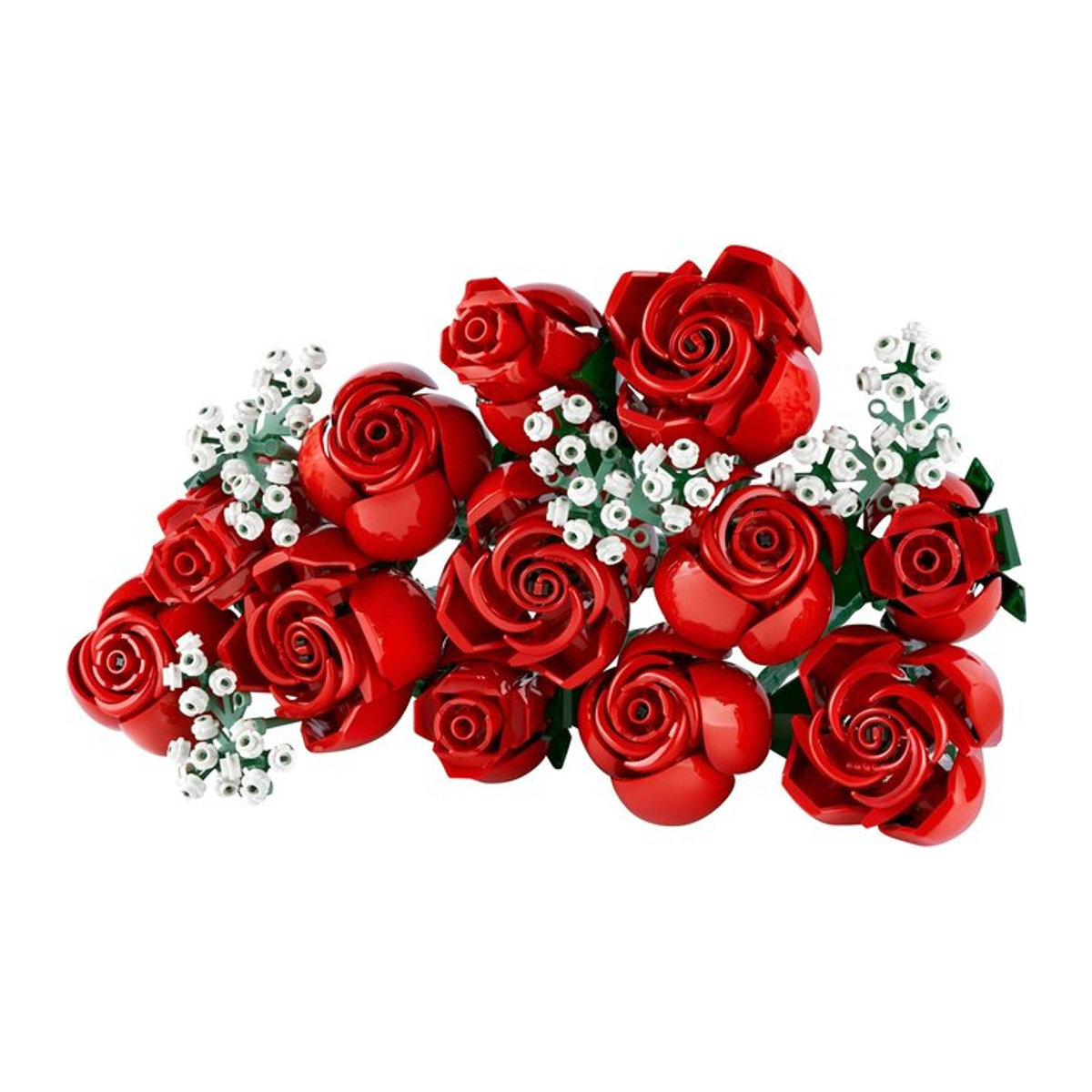 LEGO Icons Rosenstrauß 10328 – Florales Set in Rot, Grün und Weiß - Bild 4