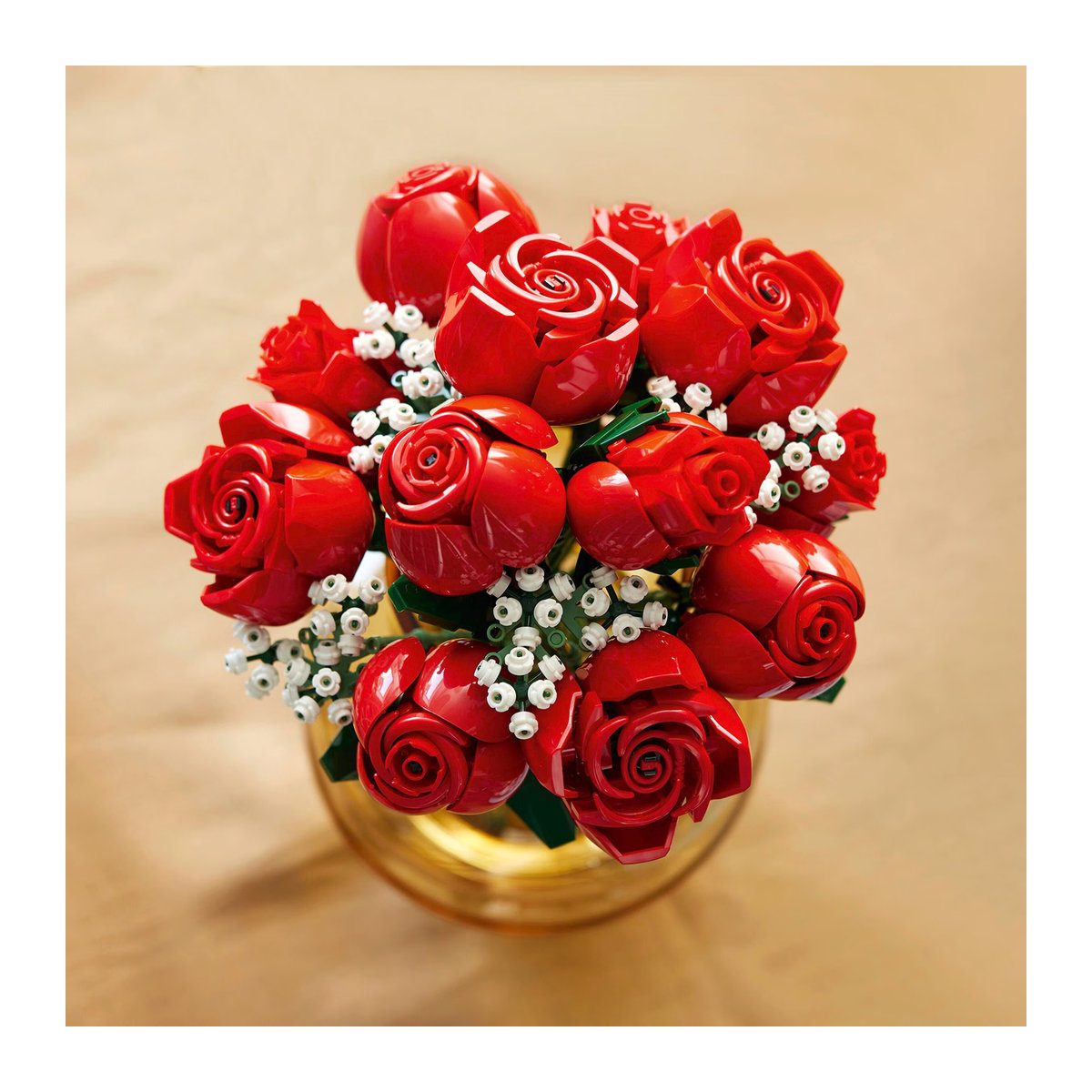 LEGO Icons Rosenstrauß 10328 – Florales Set in Rot, Grün und Weiß - Bild 6