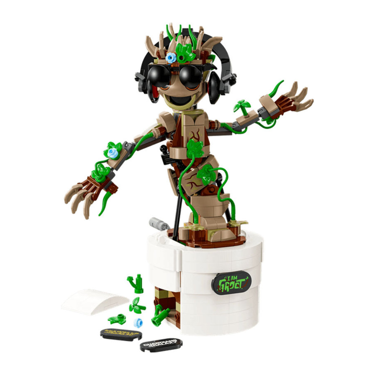 LEGO Marvel Tanzender Groot Figur in Braun - Bild 2