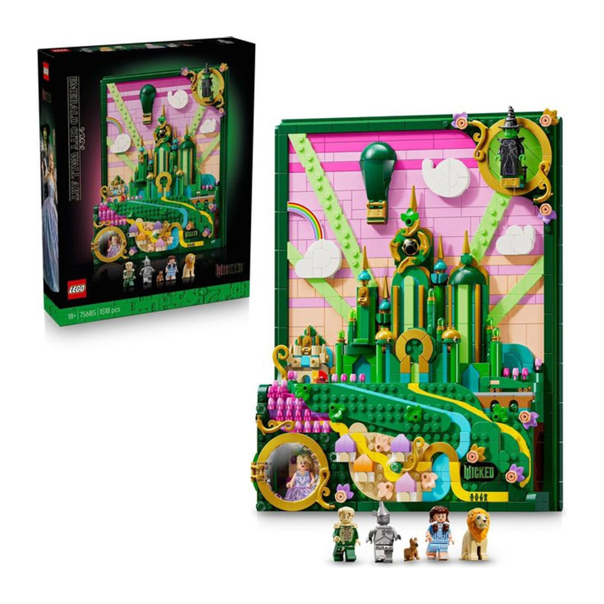 LEGO Wicked Emerald City Wandkunst Mehrfarbig - Bild 1