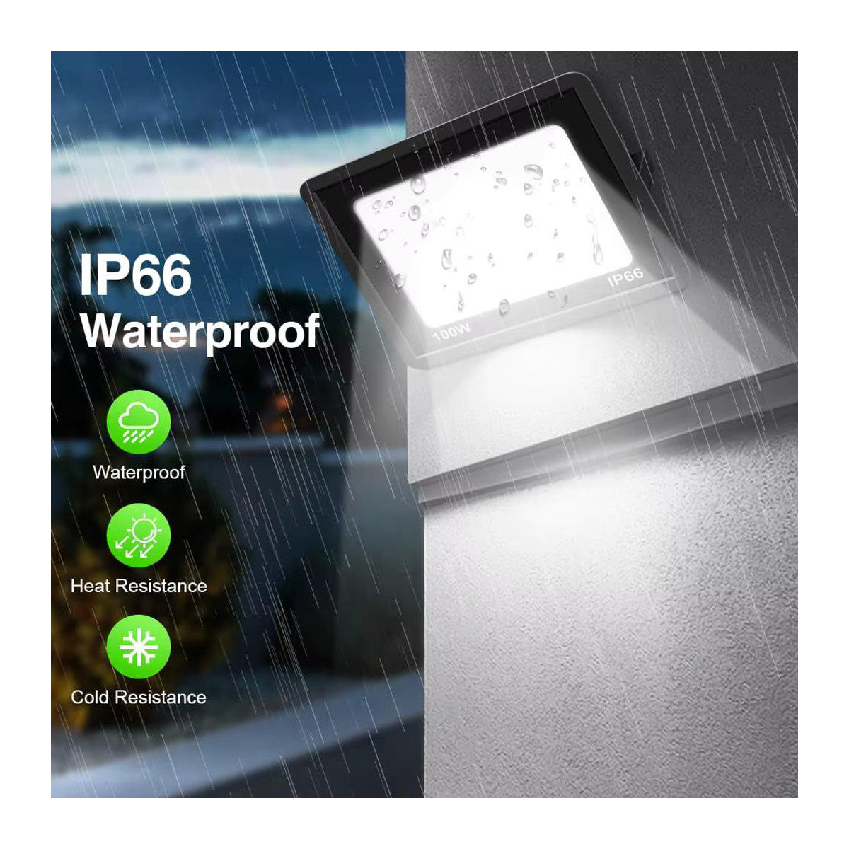 LeiiGeeGo RGB LED Außenstrahler IP66 Wasserdicht in Schwarz - Bild 3