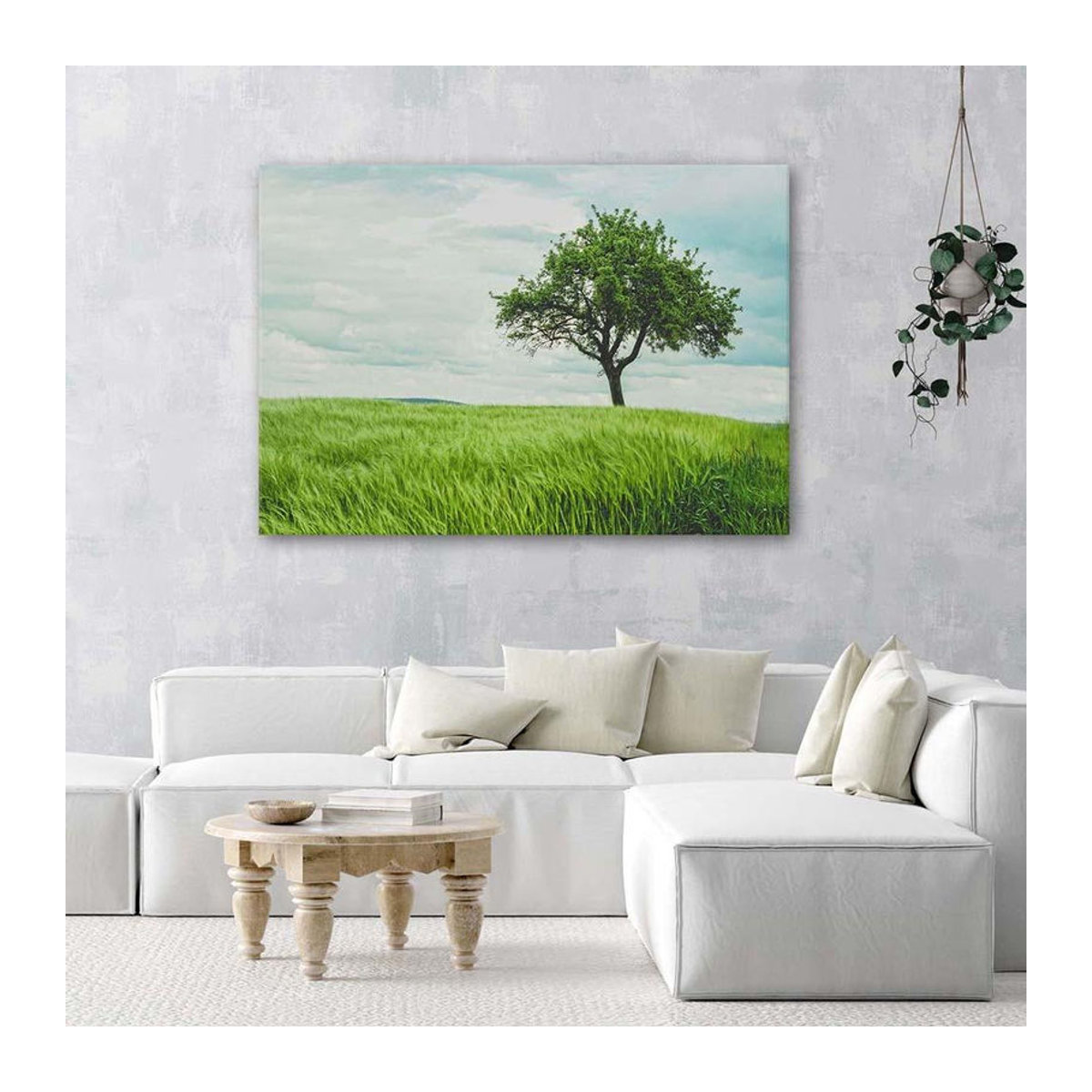 Leinwand Feeby Landschaft mit grünem Baum, Querformat, B: 60 cm, H: 40 cm - Bild 2