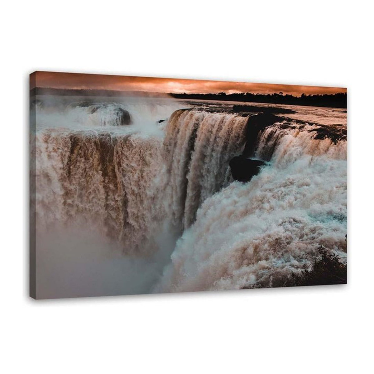 Leinwand Feeby Niagarafälle Landschaftsdekoration beige, B: 60 cm, H: 40 cm - Bild 1
