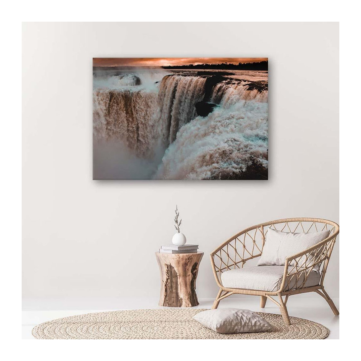 Leinwand Feeby Niagarafälle Landschaftsdekoration beige, B: 60 cm, H: 40 cm - Bild 2