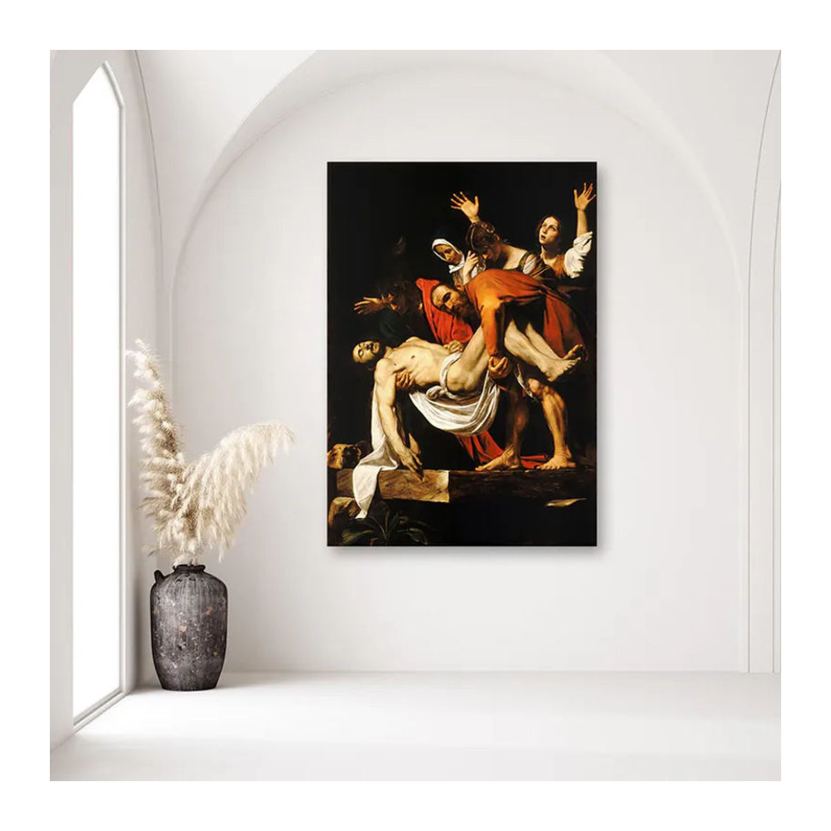 Leinwandbild Caravaggio Kruisbeeld Reproduktion von Feeby, mehrfarbig, B/H: 40 x 60 cm - Bild 2
