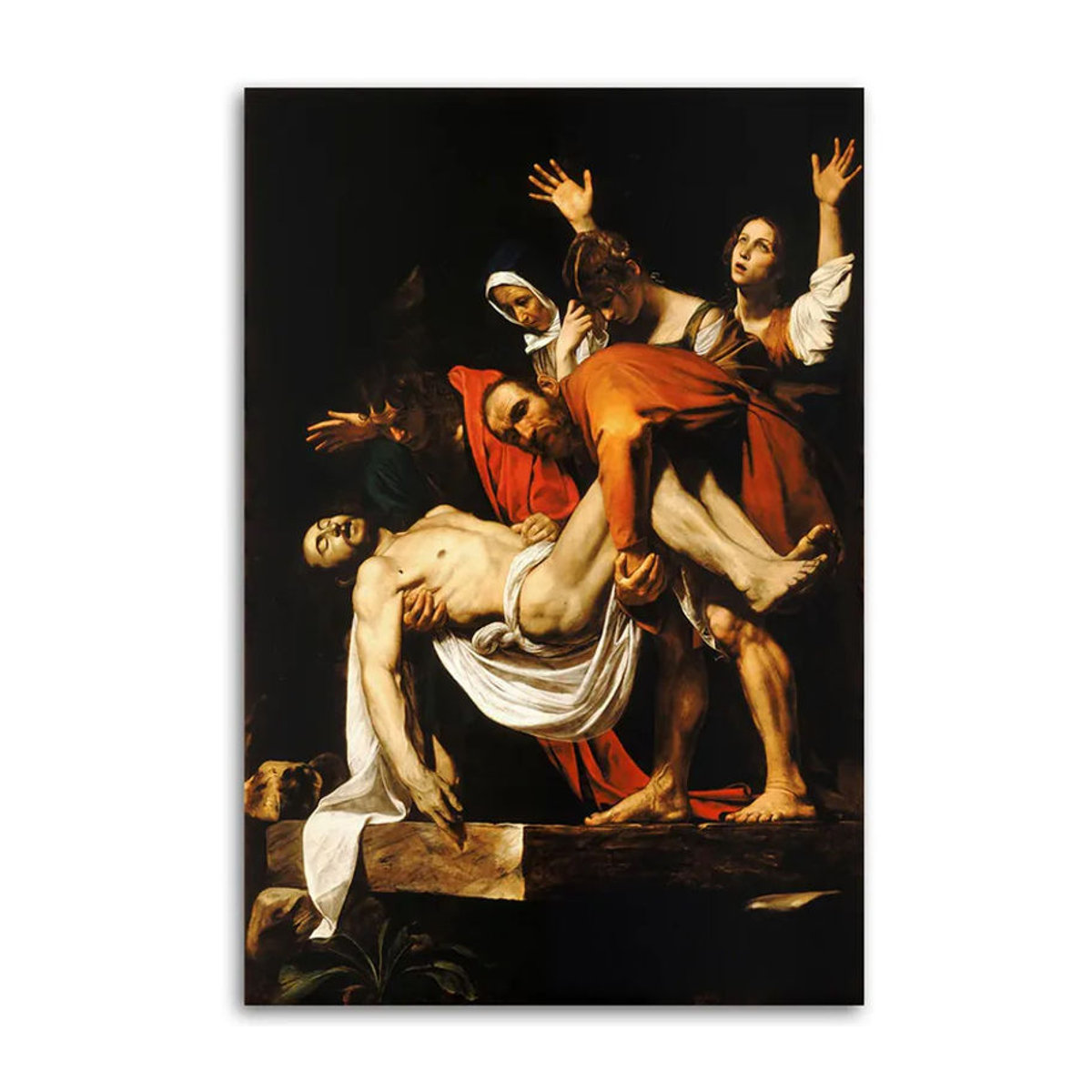 Leinwandbild Caravaggio Kruisbeeld Reproduktion von Feeby, mehrfarbig, B/H: 40 x 60 cm - Bild 3