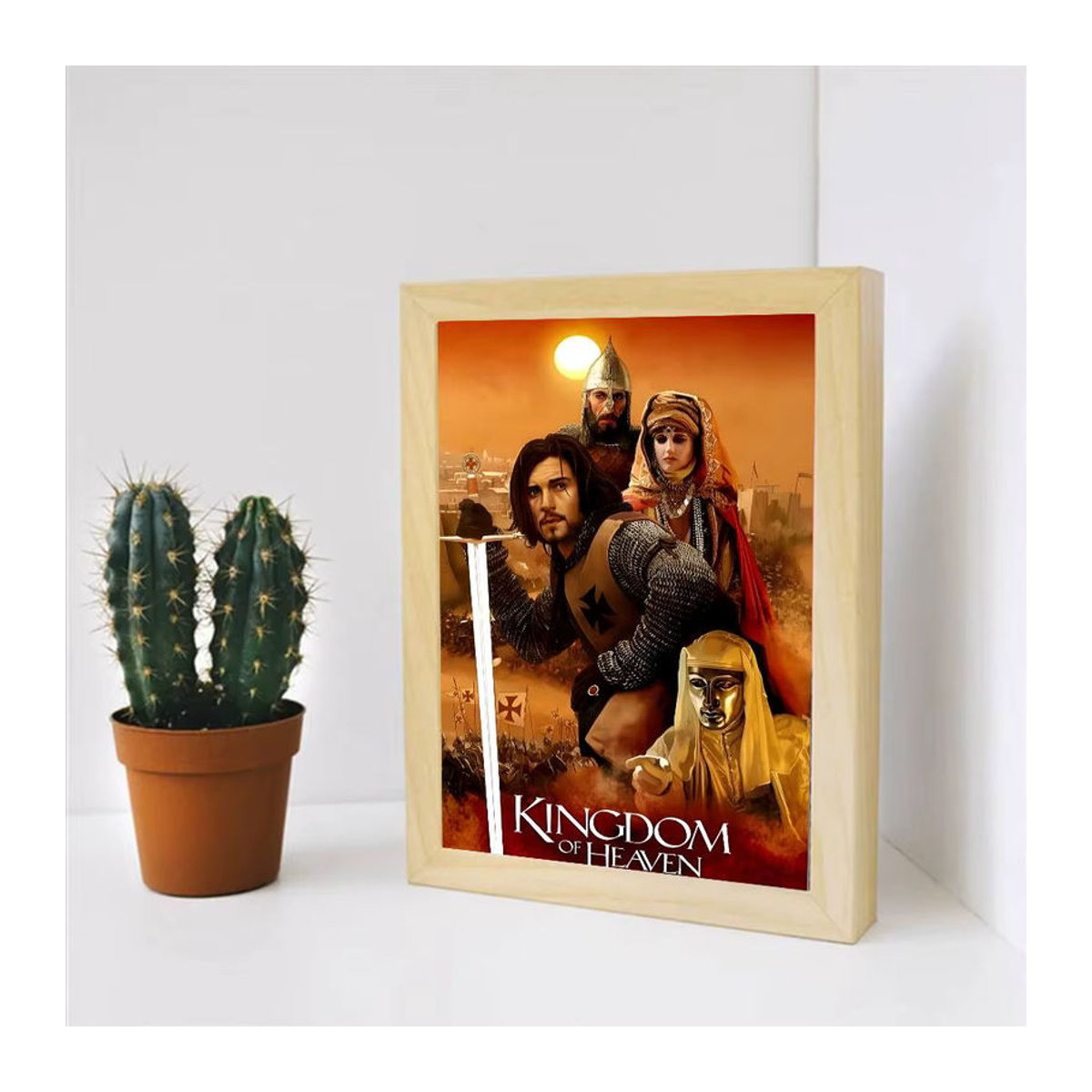Leinwandgemälde Kingdom of Heaven Historisches Drama Poster in Mehrfarbig, Vintage Wanddekoration im Hochformat - Bild 7
