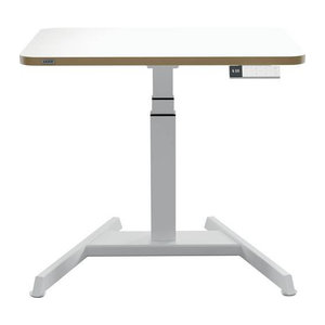Leitz Ergo Sitz-Steh-Schreibtisch elektrisch höhenverstellbar mit Memory-Funktion und USB-Anschlüssen, Weiß, B: 80 cm, T: 60 cm, H: 65-130 cm