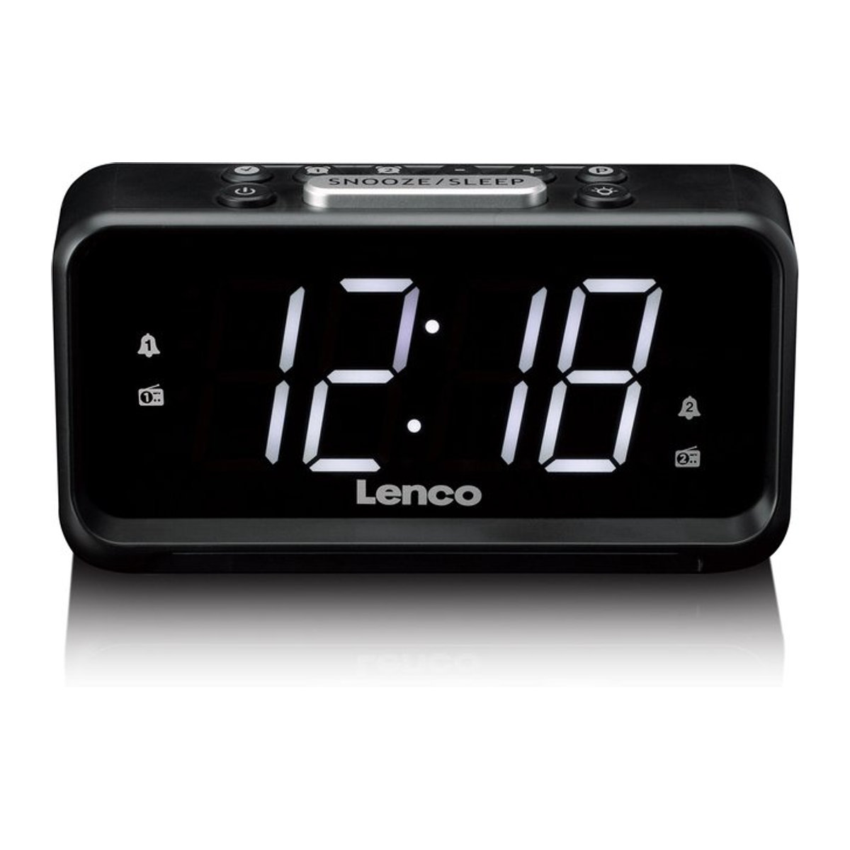 Lenco Radiowecker CR-28BK Schwarz mit Weckfunktion - Bild 2