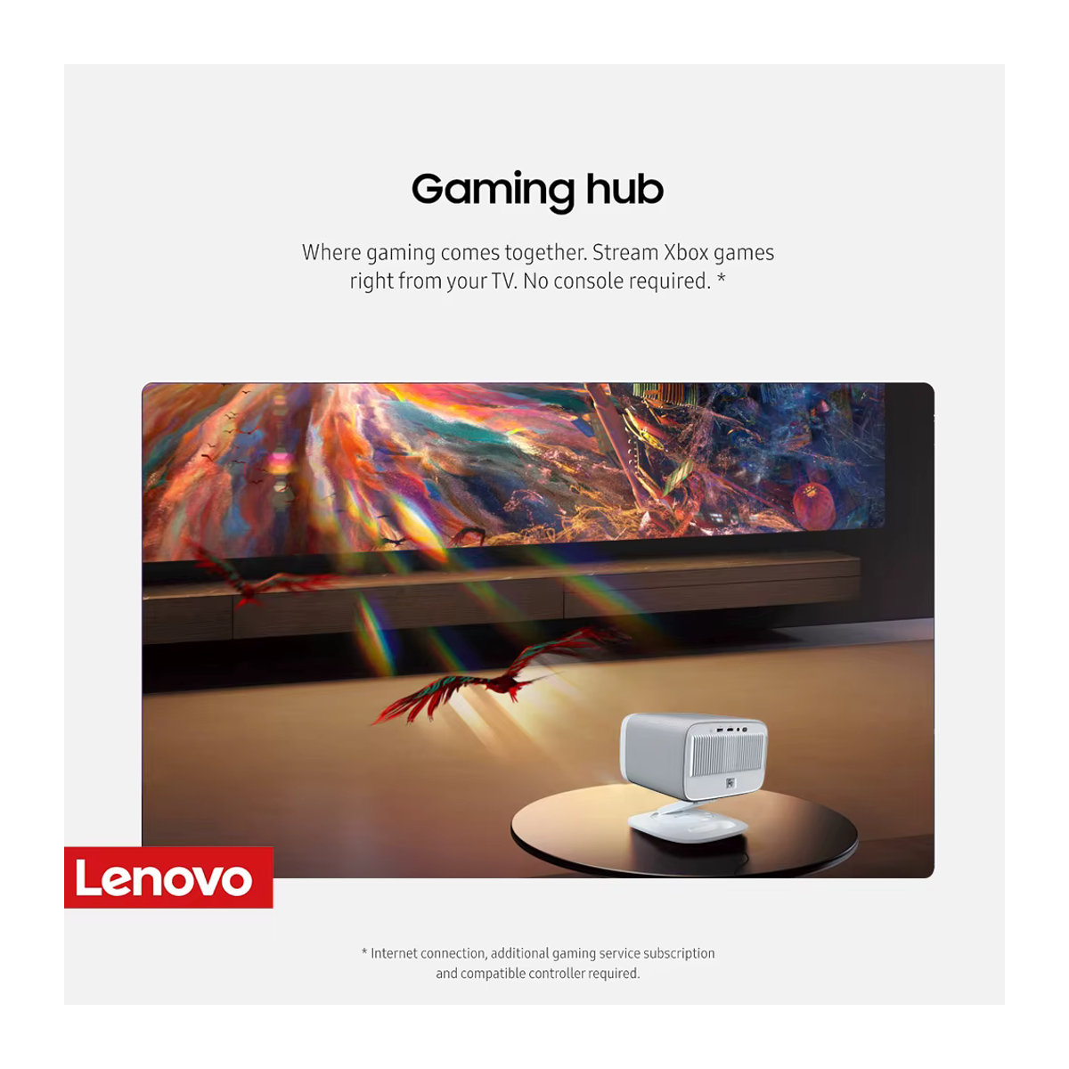 Lenovo 100P PK hy300 pro Projektor Full HD 1080p LED Laser Heimkino Projektor mit Wifi und 1140 ANSI Lumen in Weiß - Bild 2