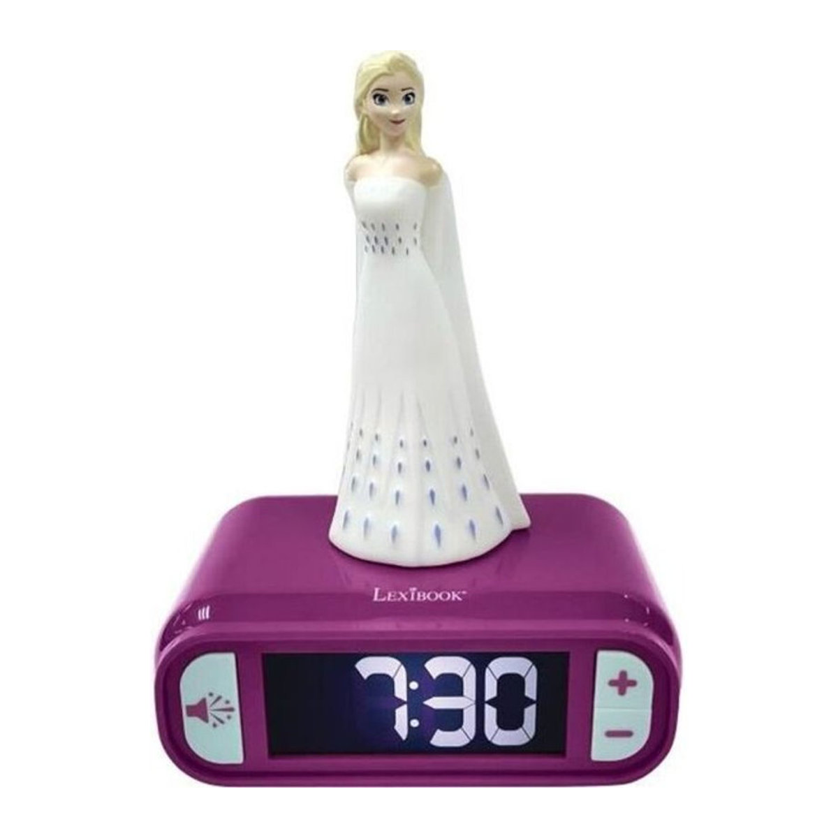 Lexibook Disney Frozen 2in1 Digitaler Wecker mit Nachtlicht und 3D-Sounds in Lila und Mehrfarbig - Bild 3