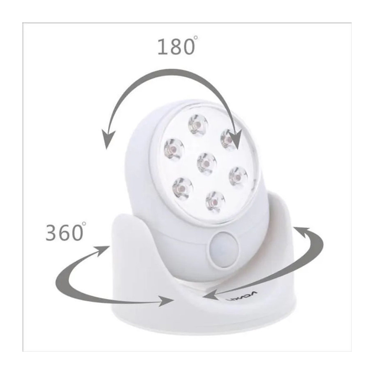 LG-EXPRO Drahtlose LED-Leuchte mit 7 LEDs, 360° Bewegungserkennung, Weiß, Neutralweiß - Bild 2