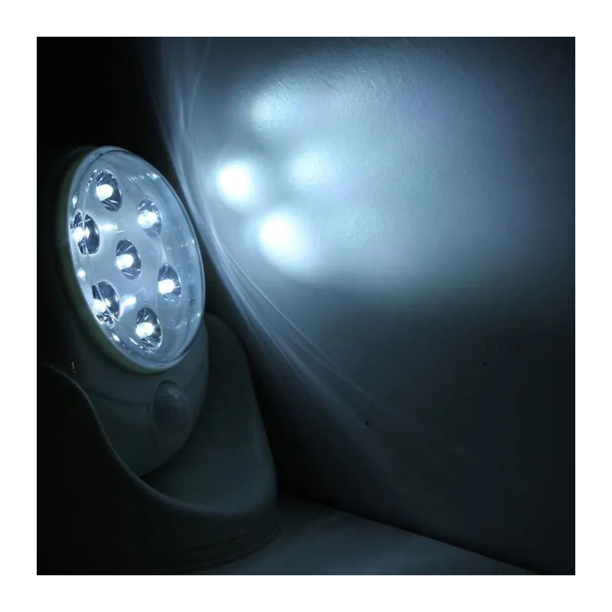 LG-EXPRO Drahtlose LED-Leuchte mit 7 LEDs, 360° Bewegungserkennung, Weiß, Neutralweiß - Bild 3