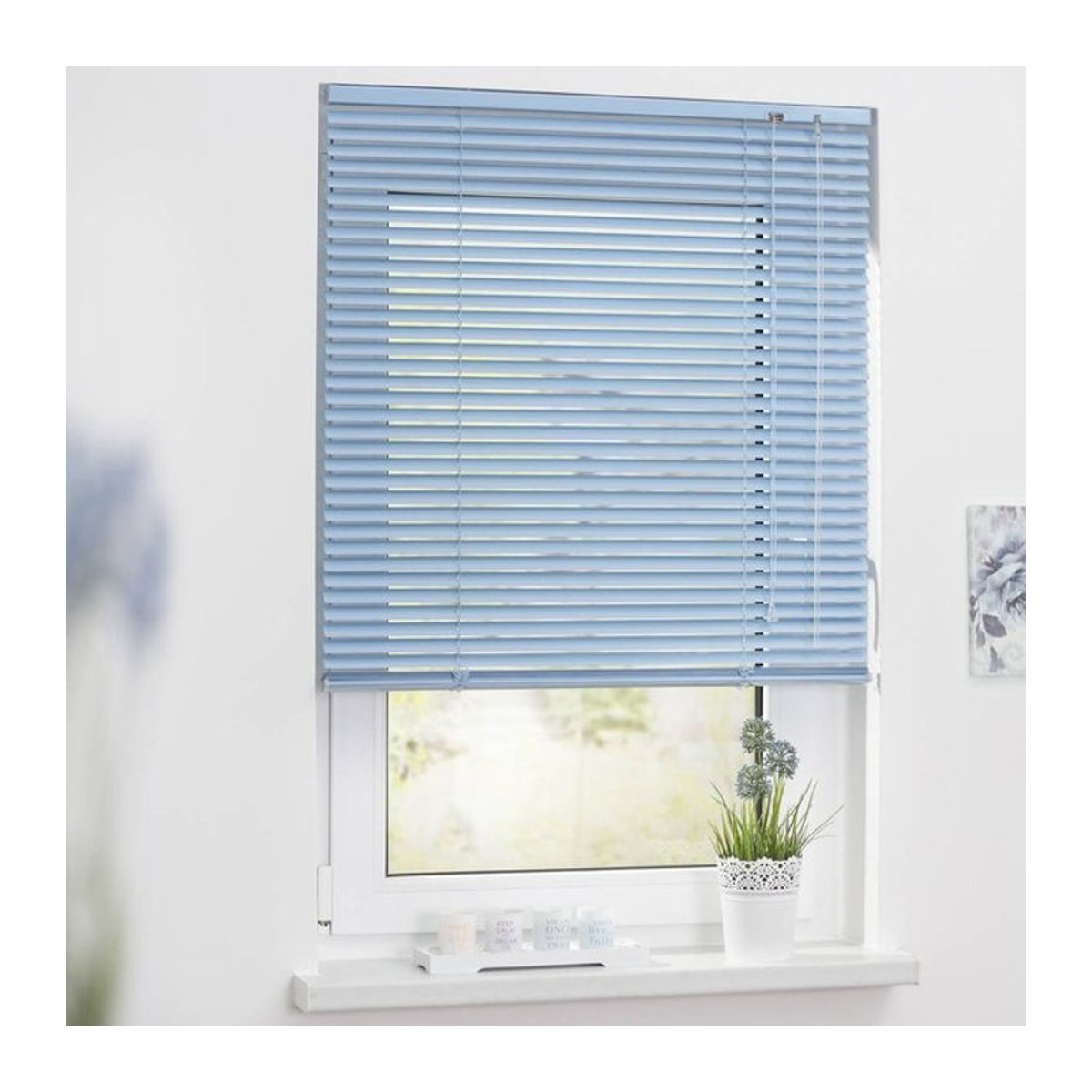LICHTBLICK Alu-Jalousie in Blau, Breite: 90 cm, Höhe: 220 cm - Bild 1