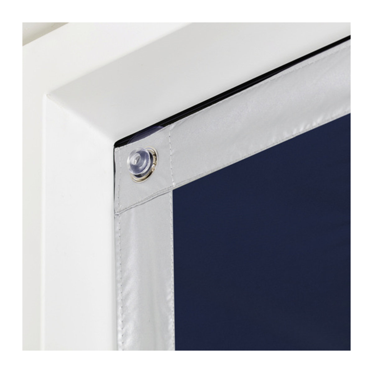 Lichtblick Dachfenster Sonnenschutz Haftfix Verdunkelung Blau B: 94 cm, H: 91,5 cm aus Polyester - Bild 6