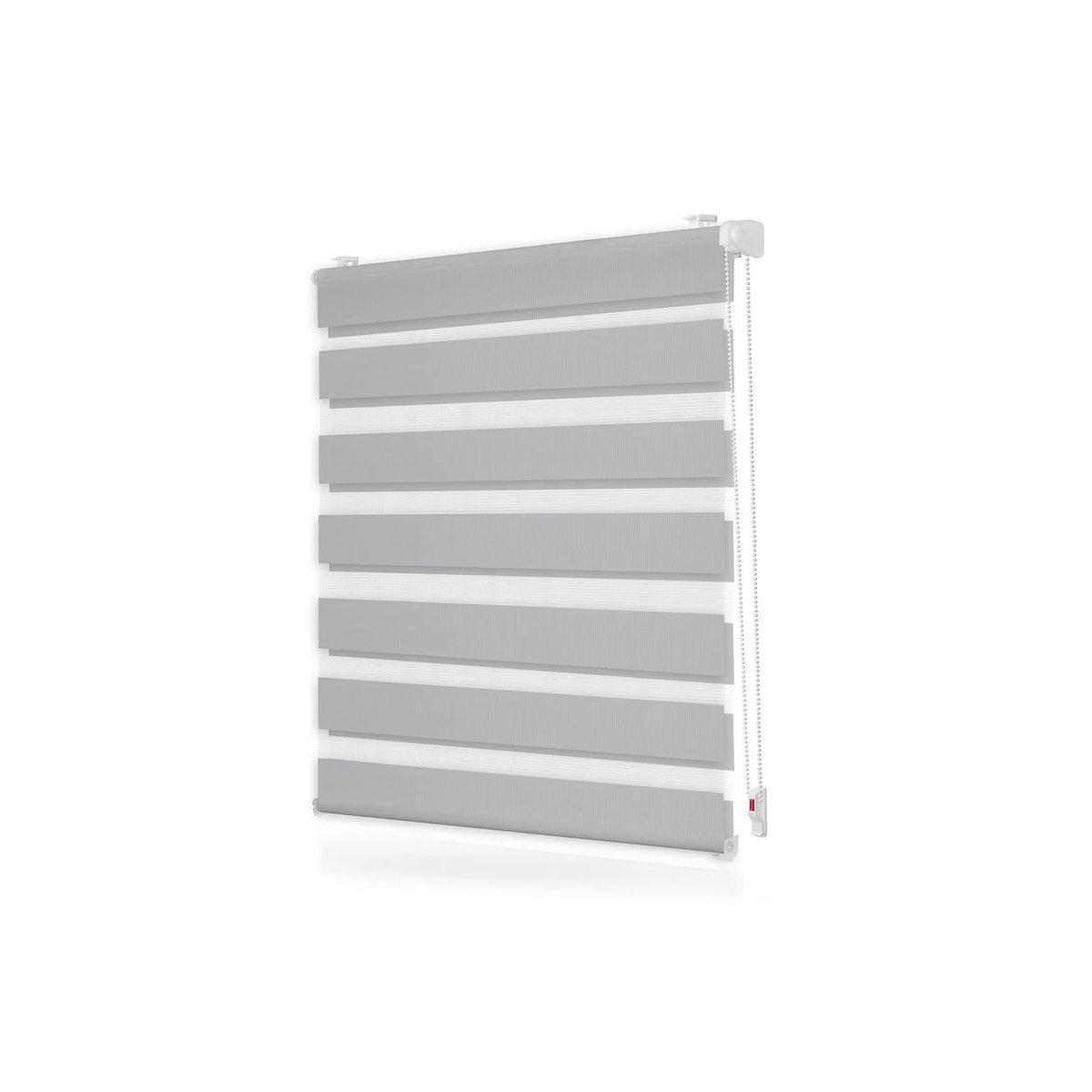 LICHTBLICK Doppelrollo Duo Klemmfix ohne Bohren Grau B/H: 120 x 150 cm - Bild 5