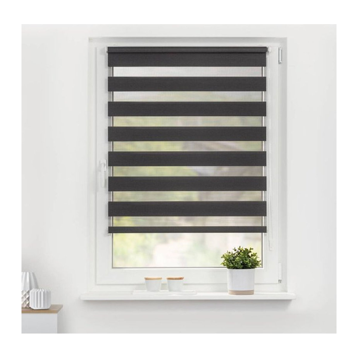 Lichtblick Duo Rollo Klemmfix, Anthrazit, B: 110 cm, H: 150 cm - Bild 5