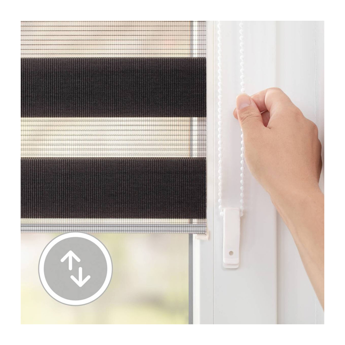 LICHTBLICK Duo Rollo Klemmfix, Anthrazit, B: 70 cm, H: 150 cm - Bild 8