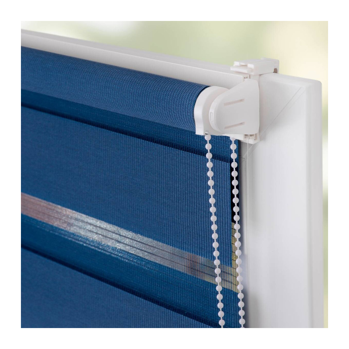 Lichtblick Duo-Rollo Klemmfix blau B: 80 cm, H: 150 cm - Bild 2