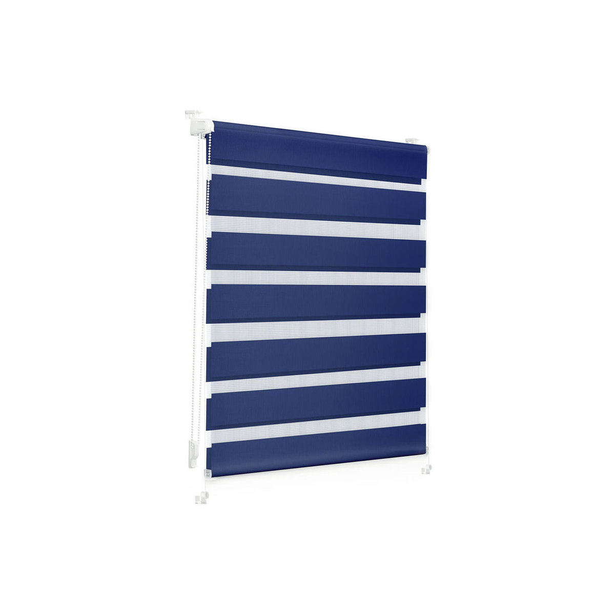 Lichtblick Duo-Rollo Klemmfix blickdicht Blau B: 120 cm, H: 150 cm - Bild 7