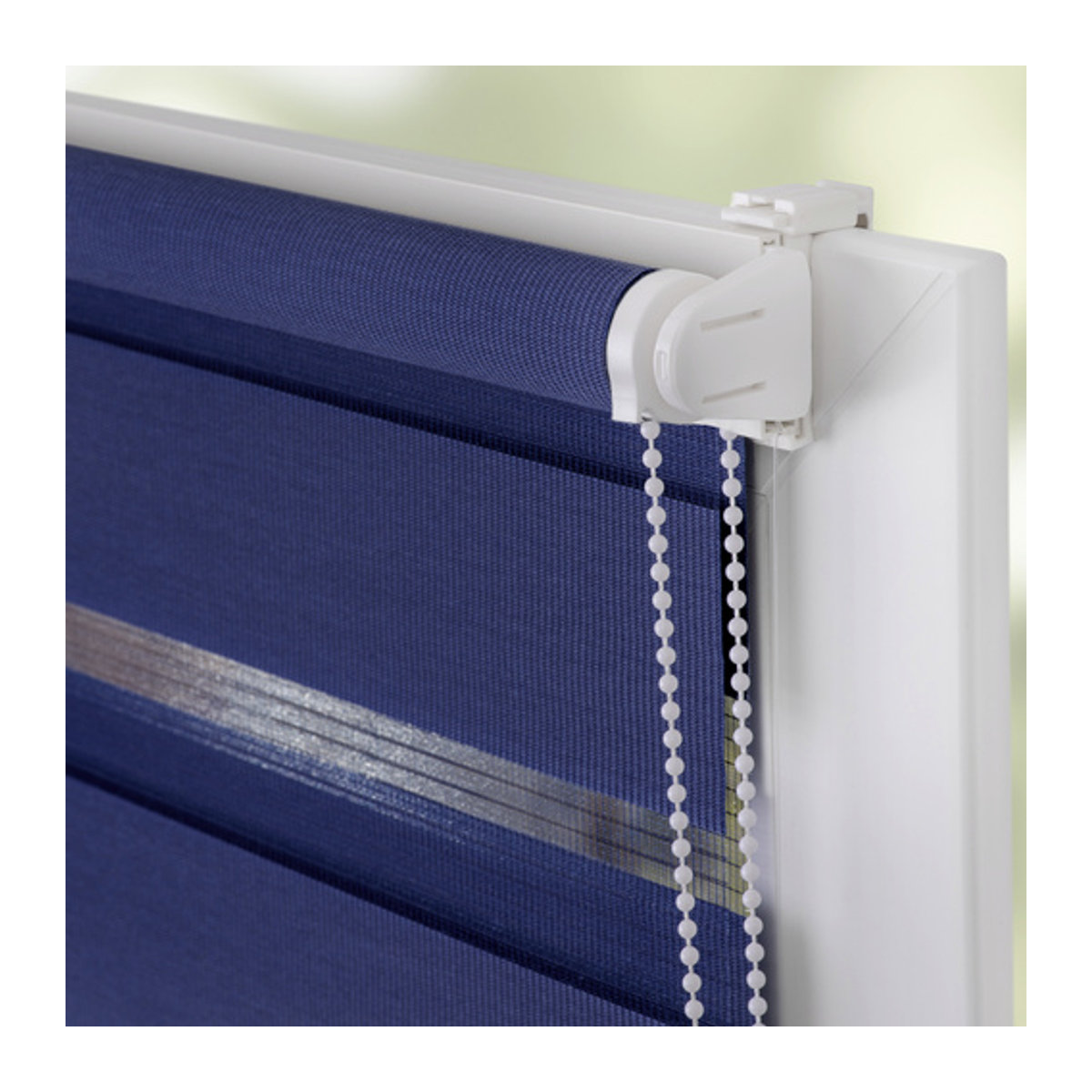 Lichtblick Duo-Rollo Klemmfix blickdicht Blau B: 70 cm, H: 150 cm - Bild 4