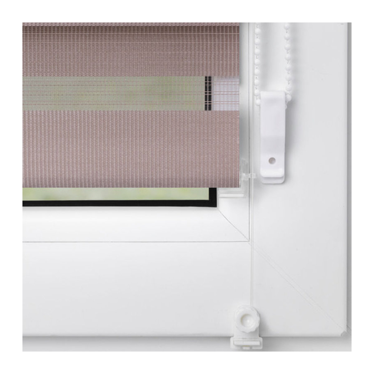 Lichtblick Duo-Rollo Klemmfix blickdicht ohne Bohren Altrosa B: 120 cm x H: 150 cm - Bild 3