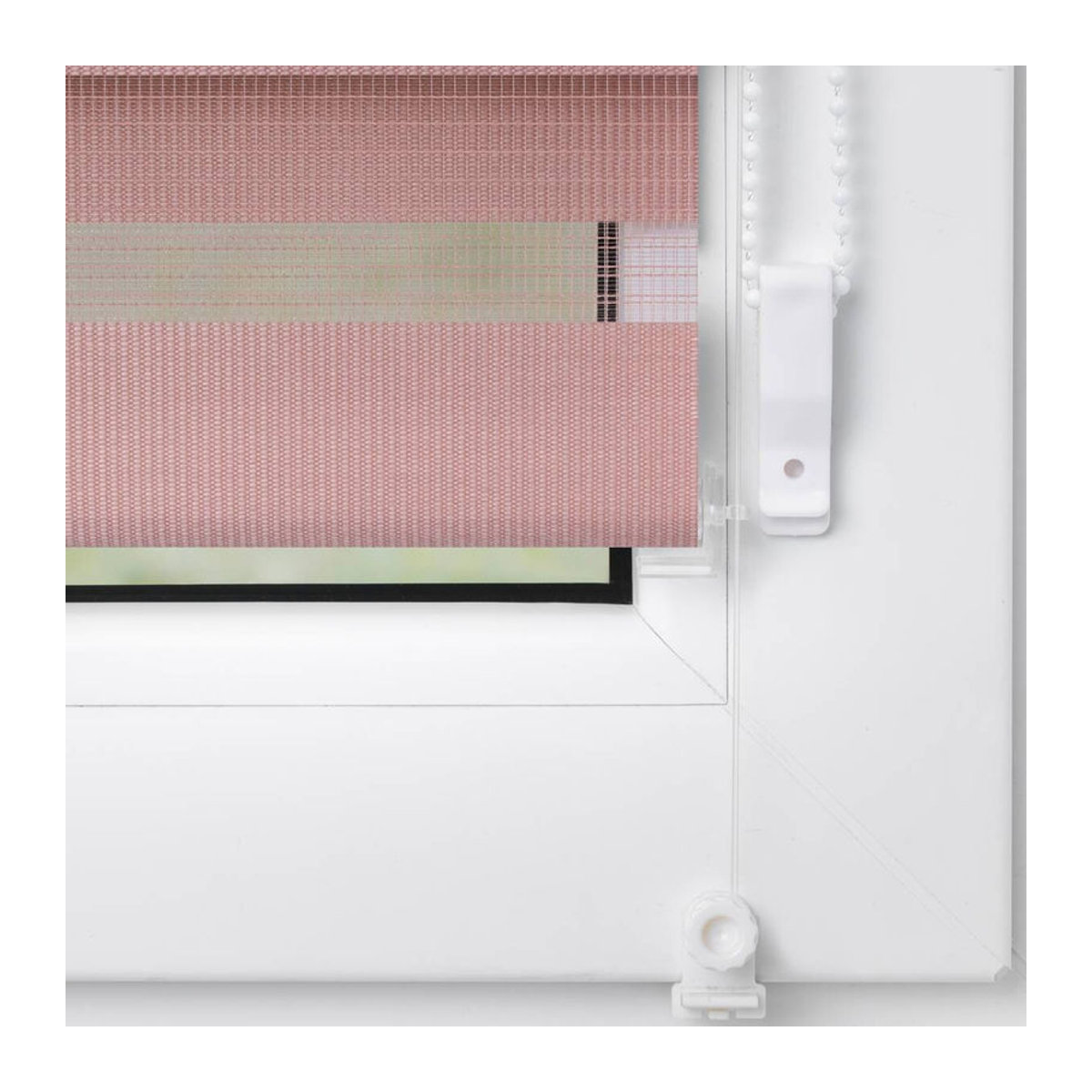 Lichtblick Duo-Rollo Klemmfix blickdicht ohne Bohren Altrosa B: 90 cm, H: 150 cm - Bild 3