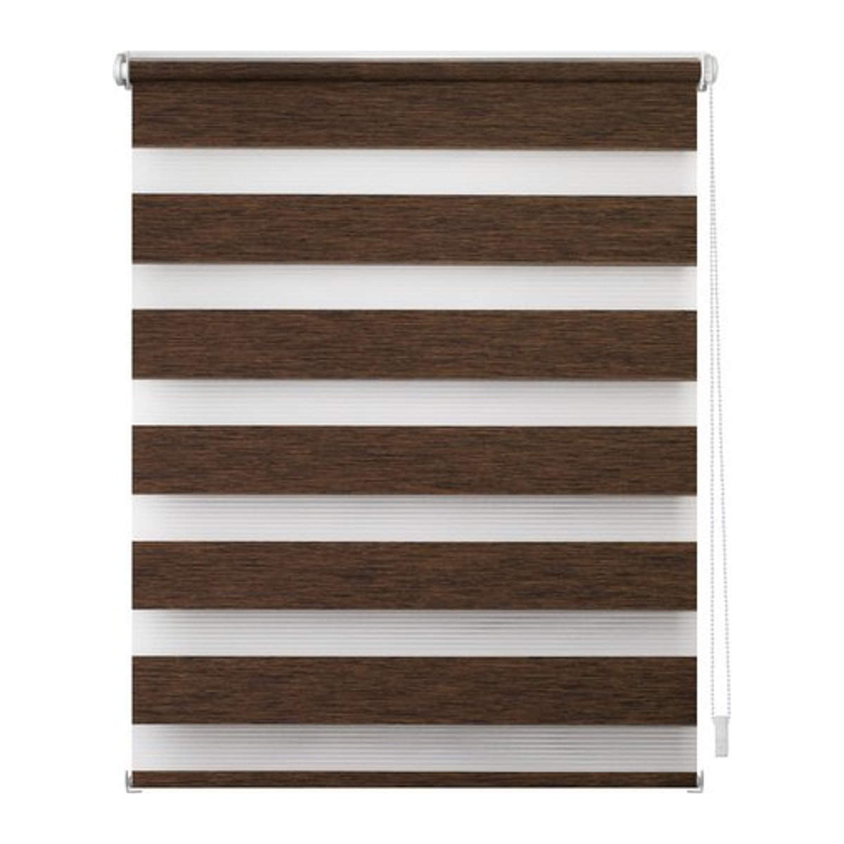 Lichtblick Duo-Rollo Klemmfix Dunkelbraun Polyester B x L: 70 x 150 cm - Bild 1